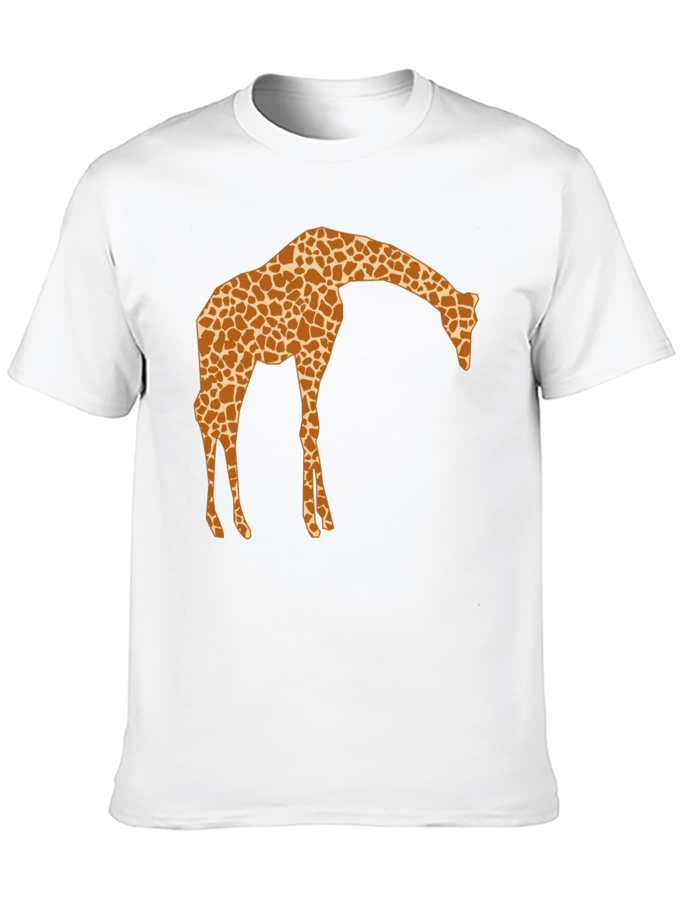 Black Giraffe Print Crew Neck T-Shirt view 10
