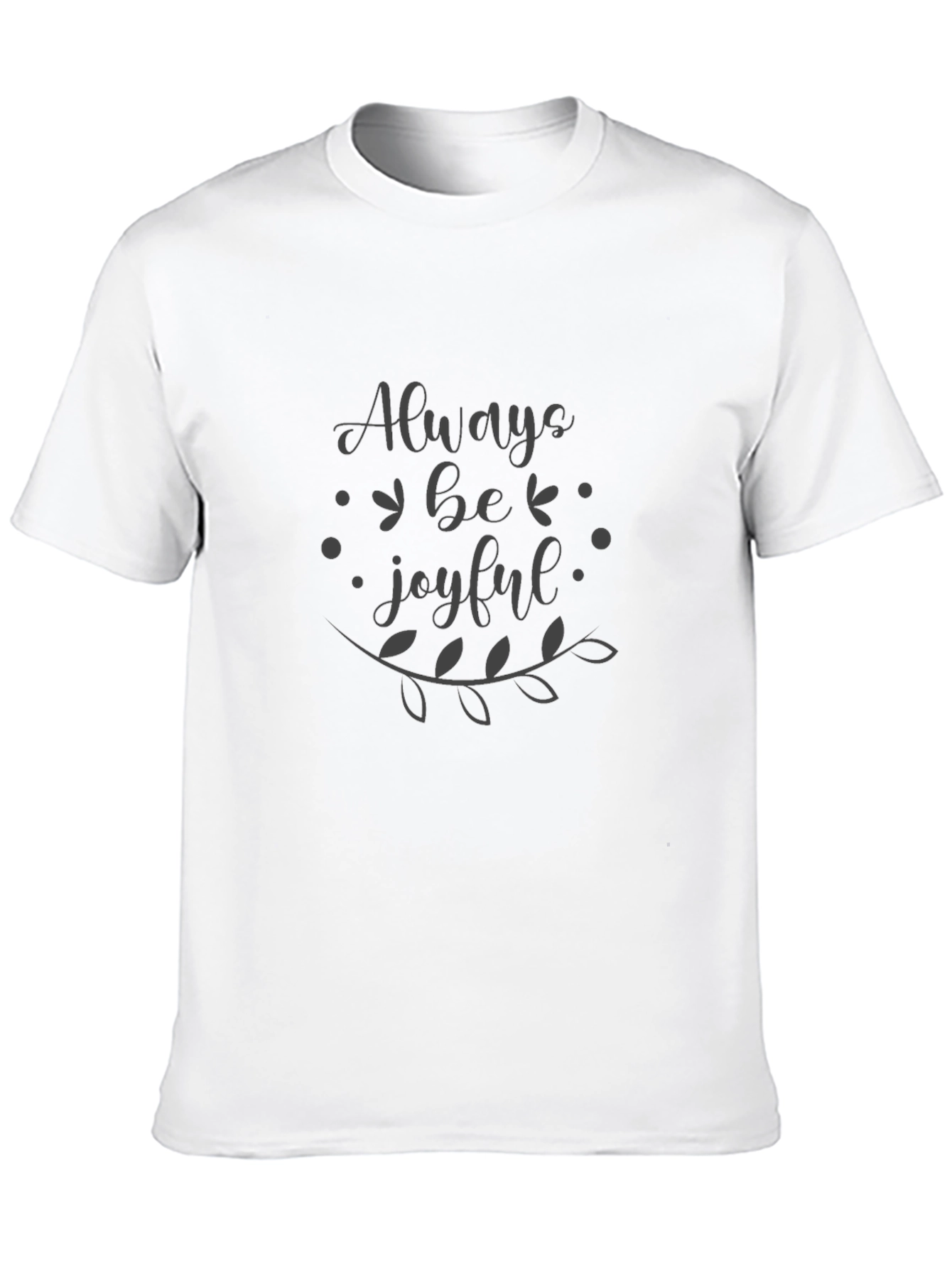 Black Always Be Joyful Graphic Tee - Black view 10