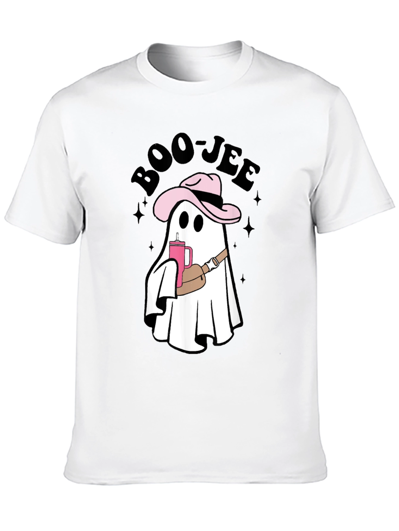 Black Boo-jee Cowboy Ghost T-Shirt - Spooky Chic Style view 10