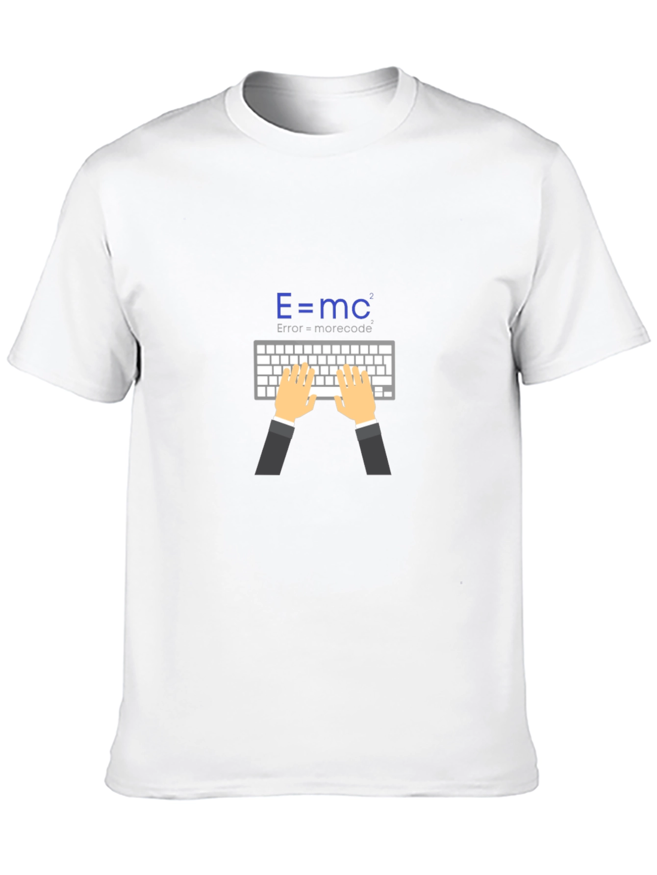 Black E=mc² Coding T-Shirt - Error = More Code view 10