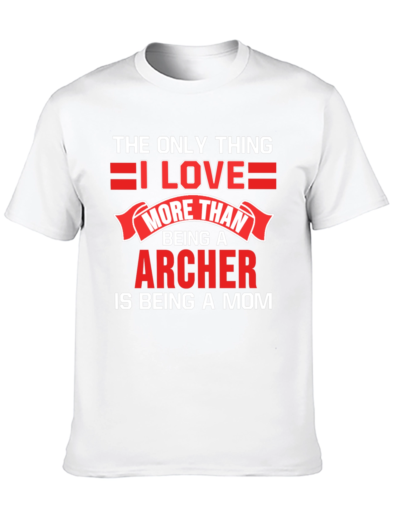 Black Archer Mom T-Shirt - Love Being a Mom! view 10