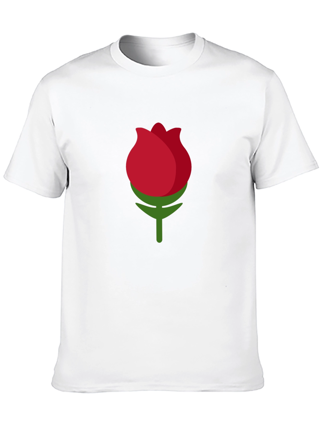 Black Black T-shirt with Rose Bud Graphic view 10