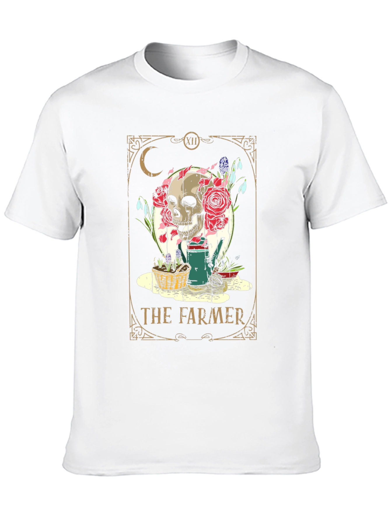 Black The Farmer Tarot Card T-Shirt view 10