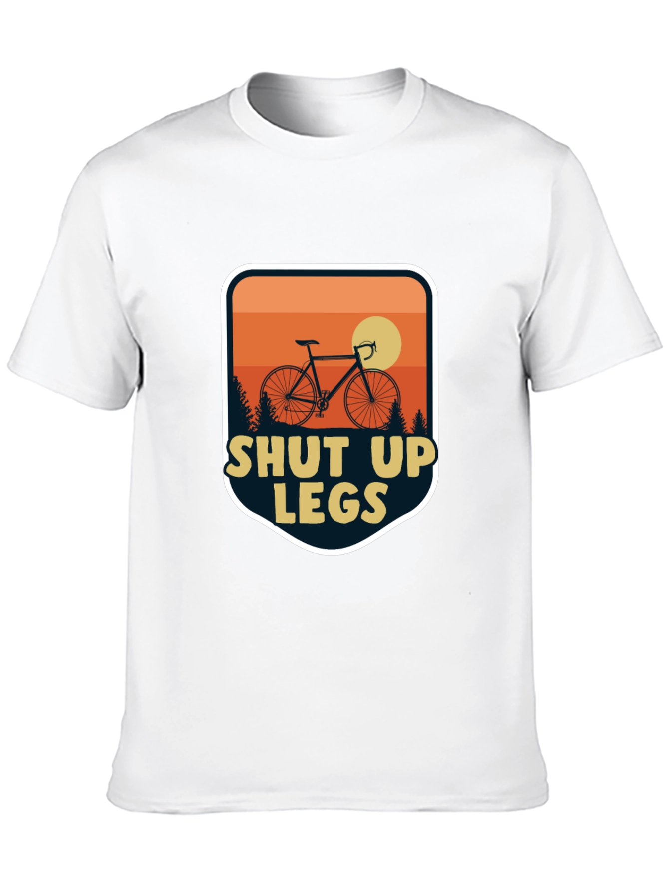 Black Shut Up Legs Cycling T-Shirt view 10