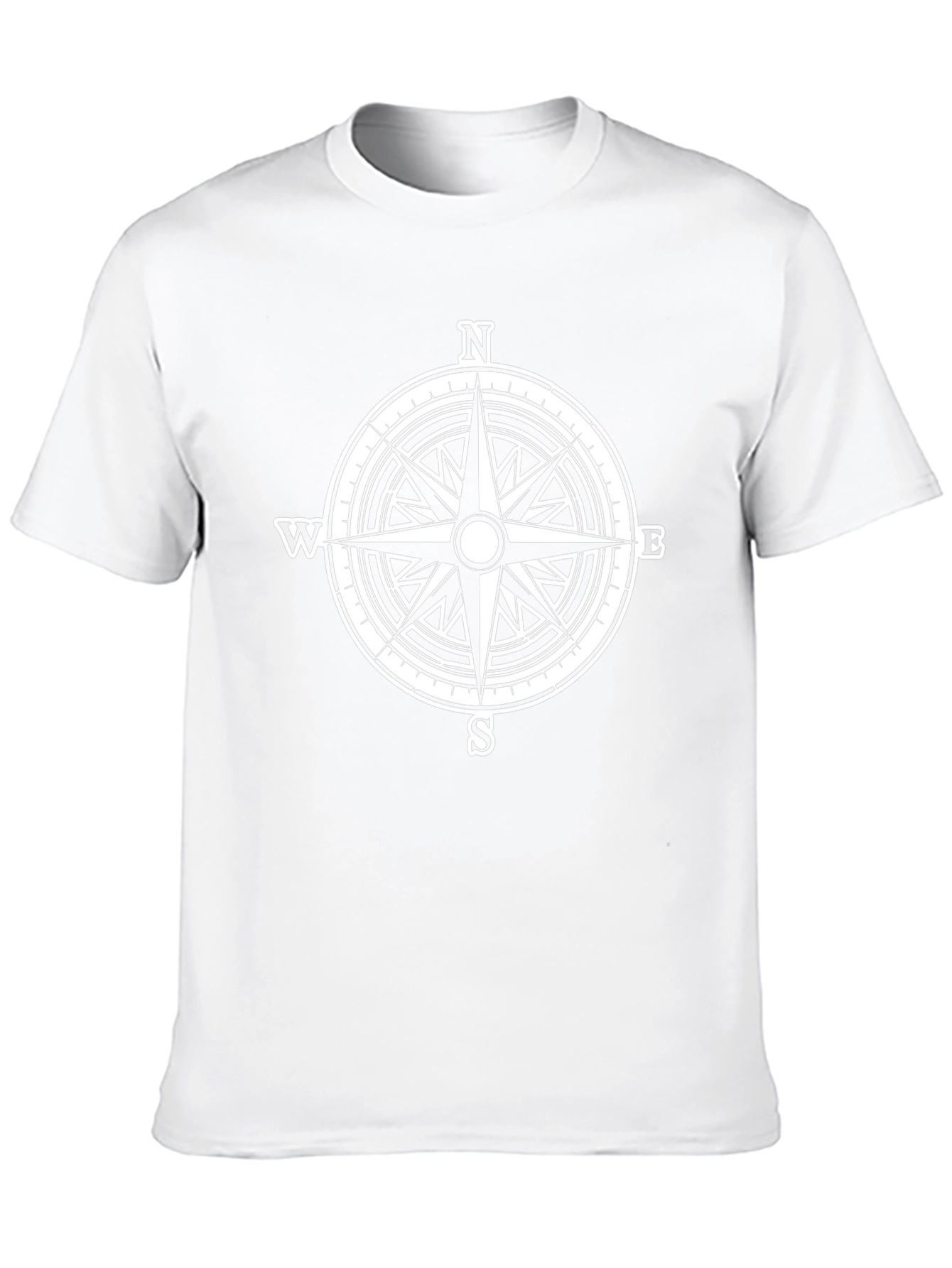 Black Compass Rose Graphic T-Shirt - Black view 10
