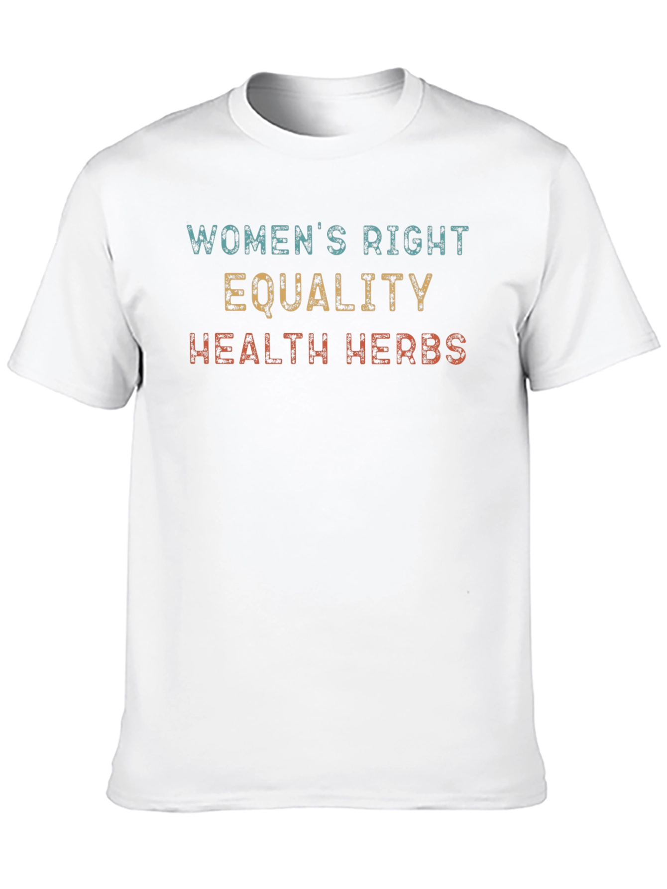 Black Women's Rights, Equality, Health, Herbs Black T-Shirt view 10