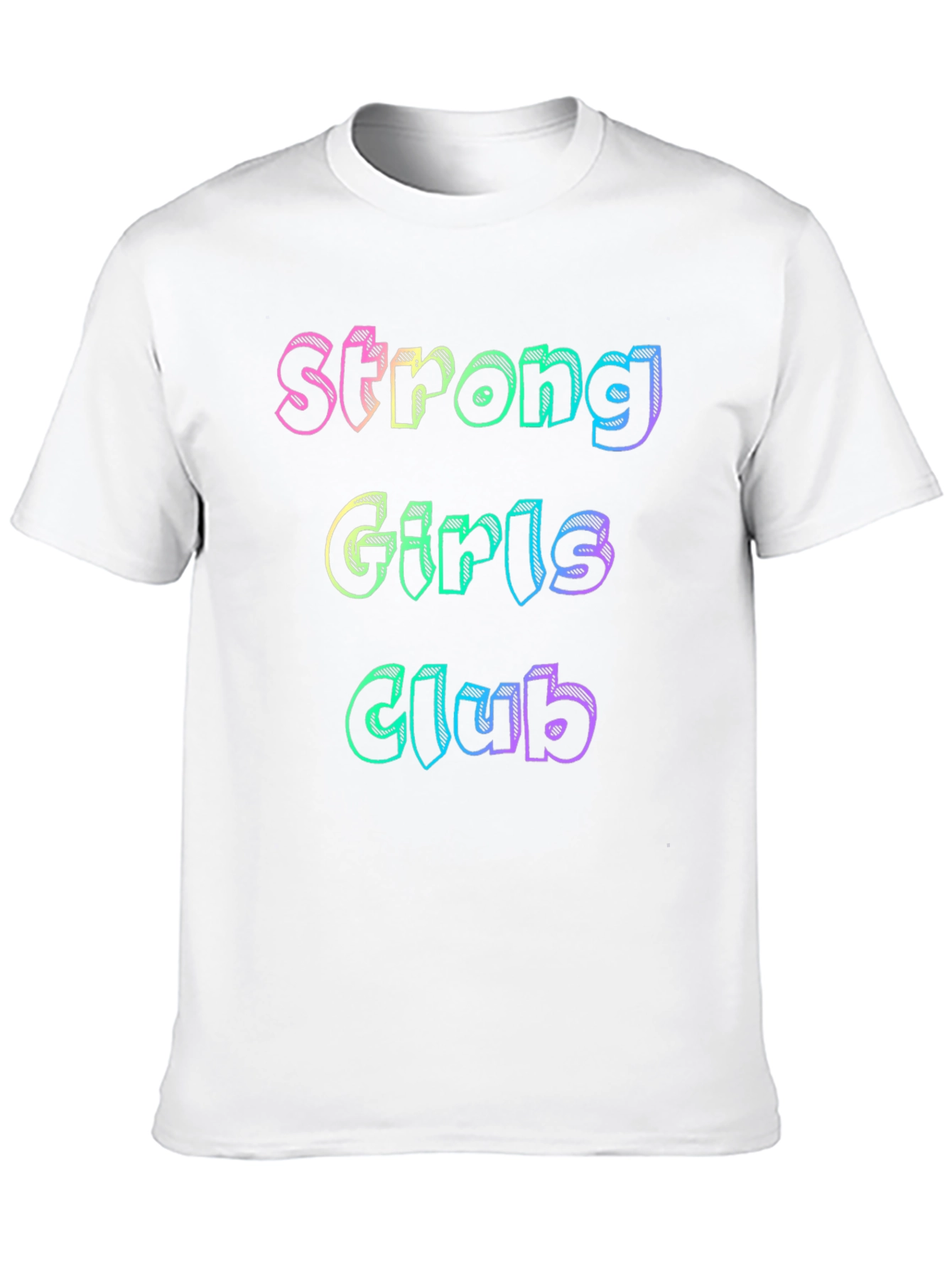 Black Strong Girls Club Black T-Shirt view 10