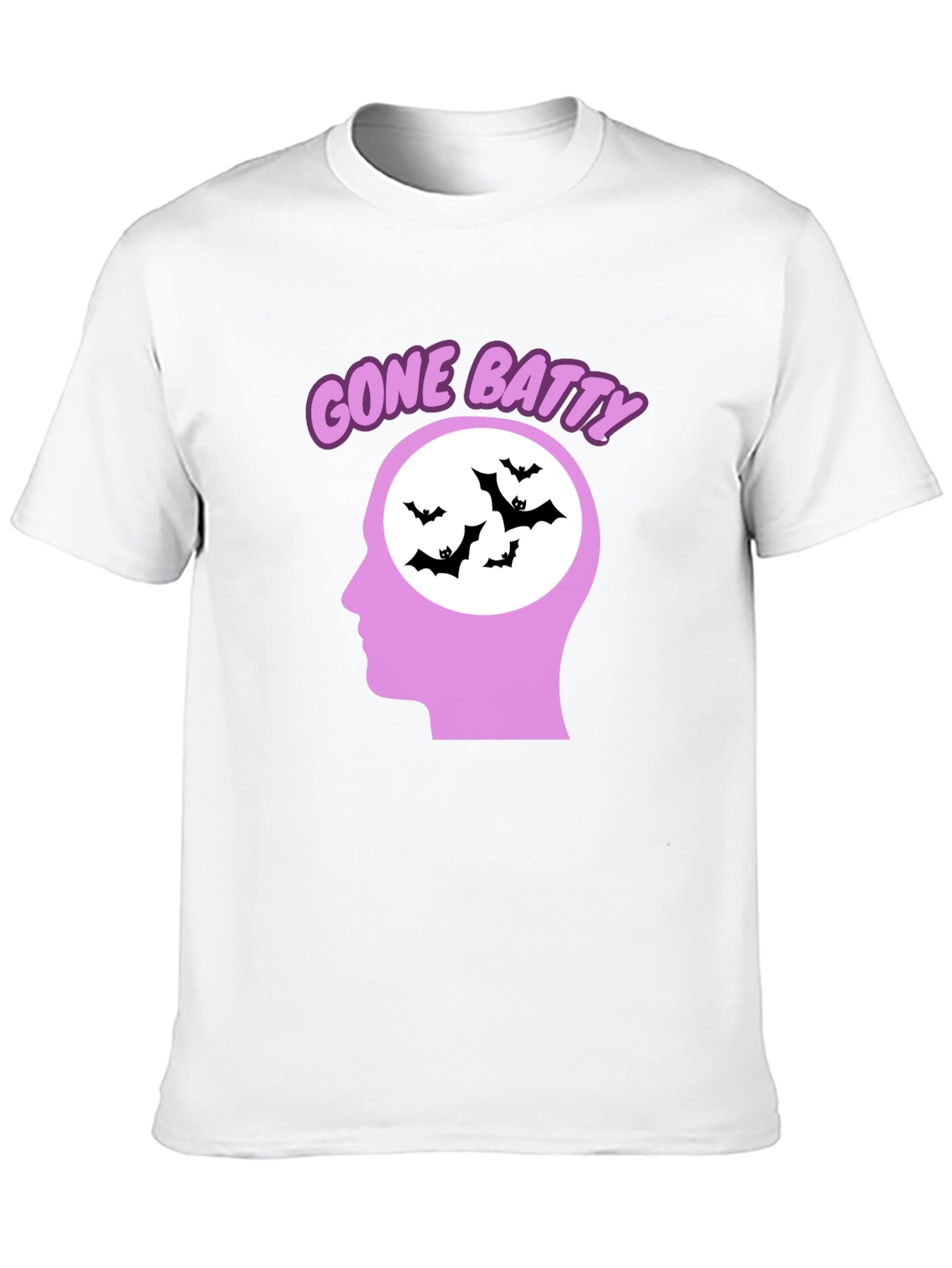 Black Gone Batty Graphic Tee - Quirky Halloween Shirt view 10
