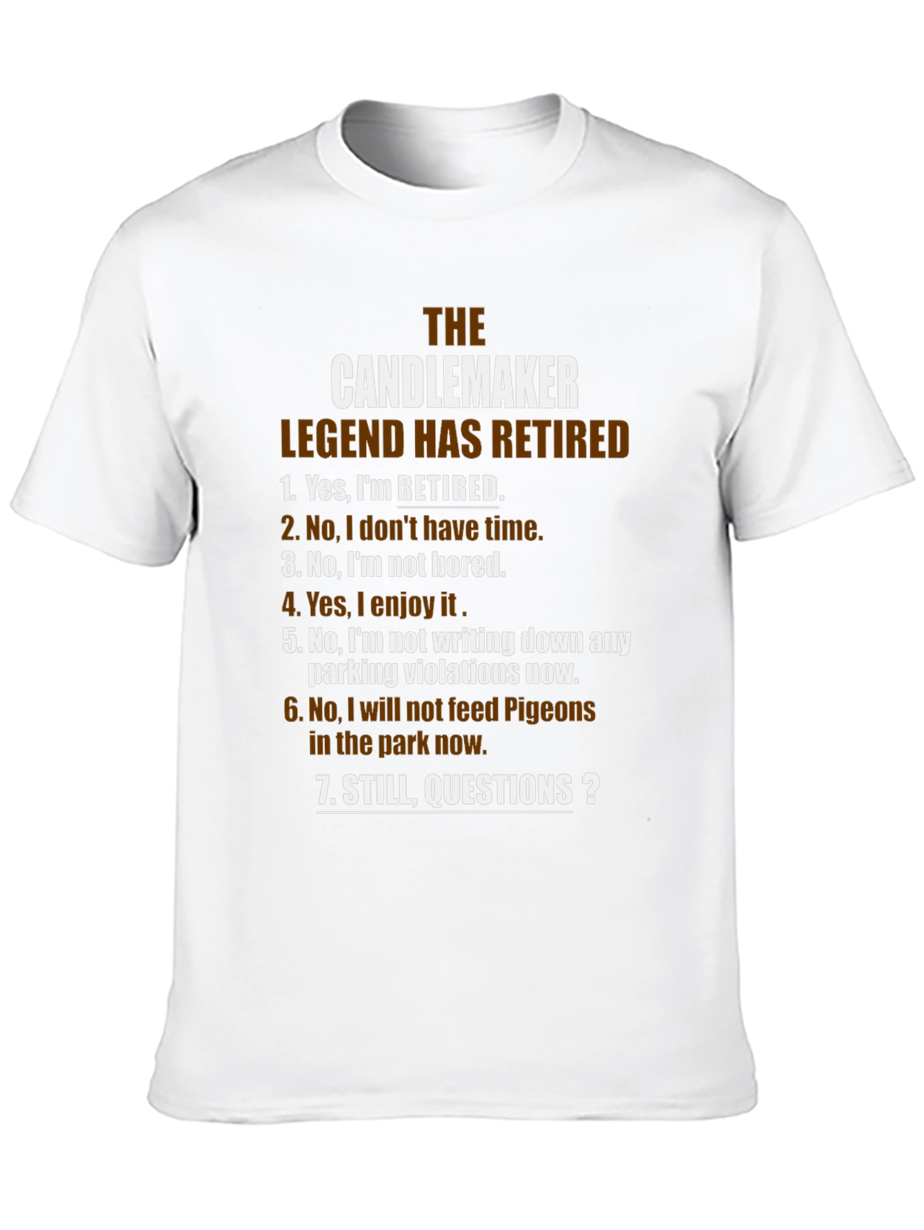 Black Candlemaker Legend Retired Novelty Graphic T-Shirt view 10