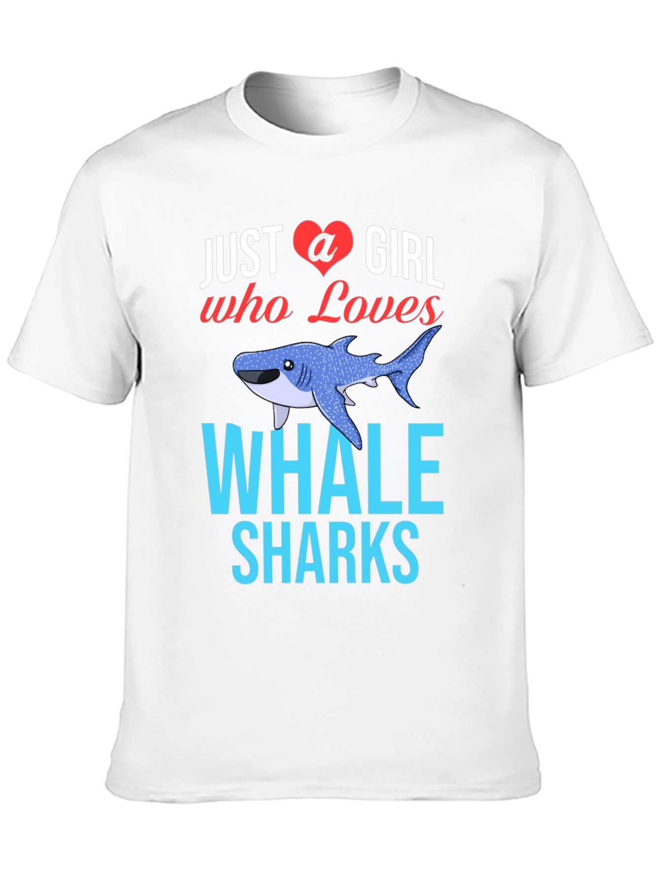 Black Just A Girl Who Loves Whale Sharks T-Shirt view 10