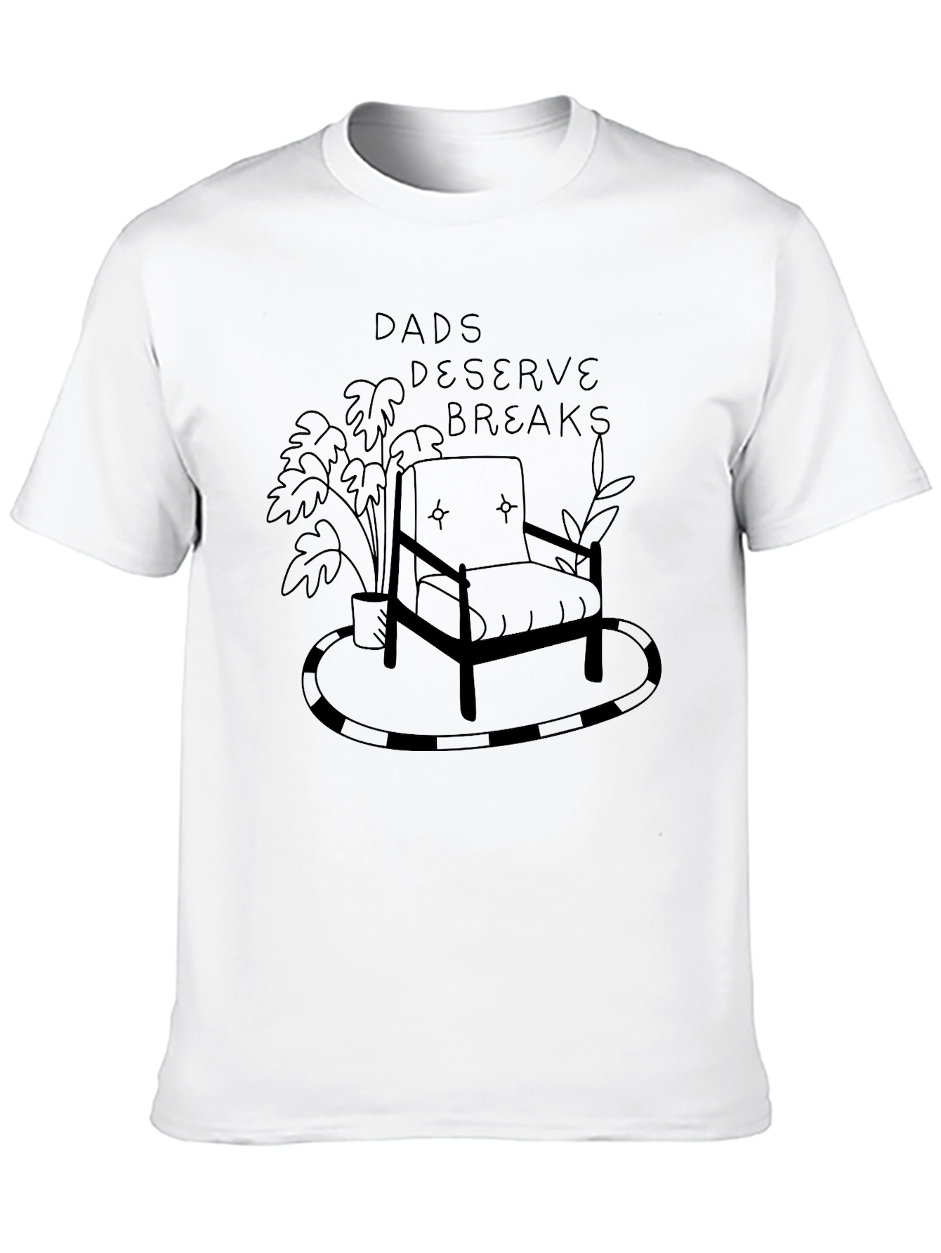 Black Dads Deserve Breaks Graphic Tee - Relax in Style view 10