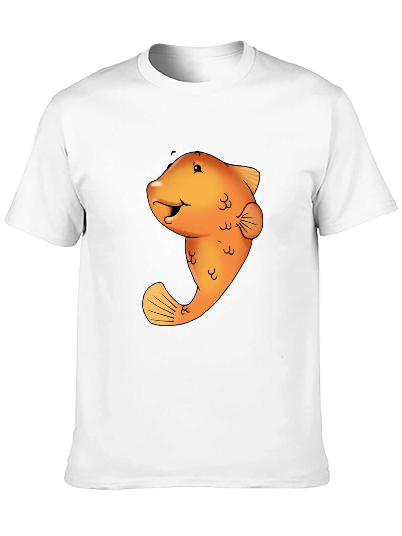 Black Funny Fish Graphic Tee view 10