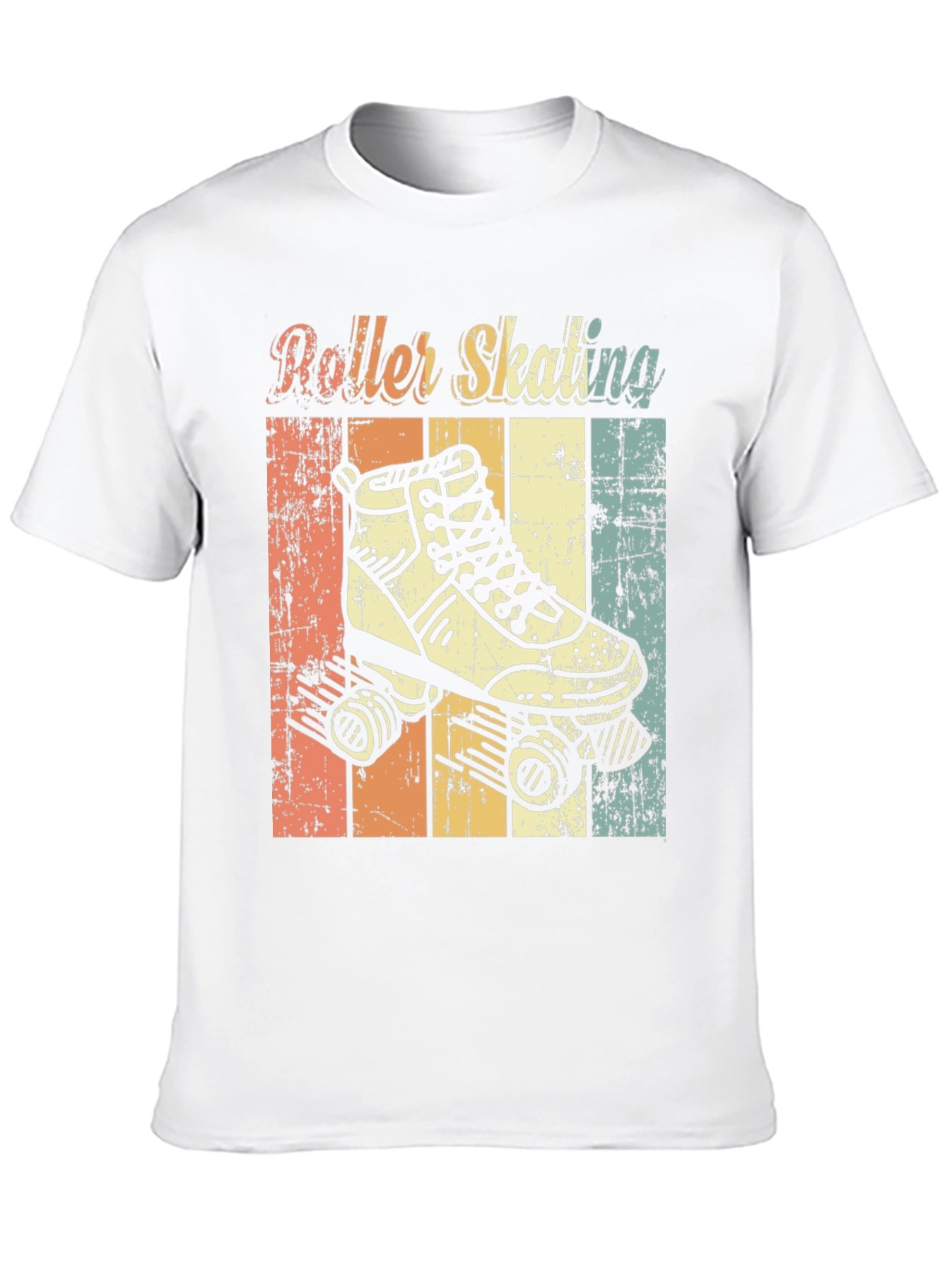 Black Retro Roller Skating T-Shirt view 10