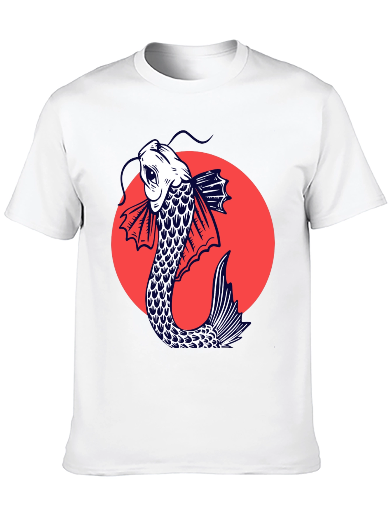 Black Koi Fish Graphic Tee - Stylish Japanese Art Shirt view 10