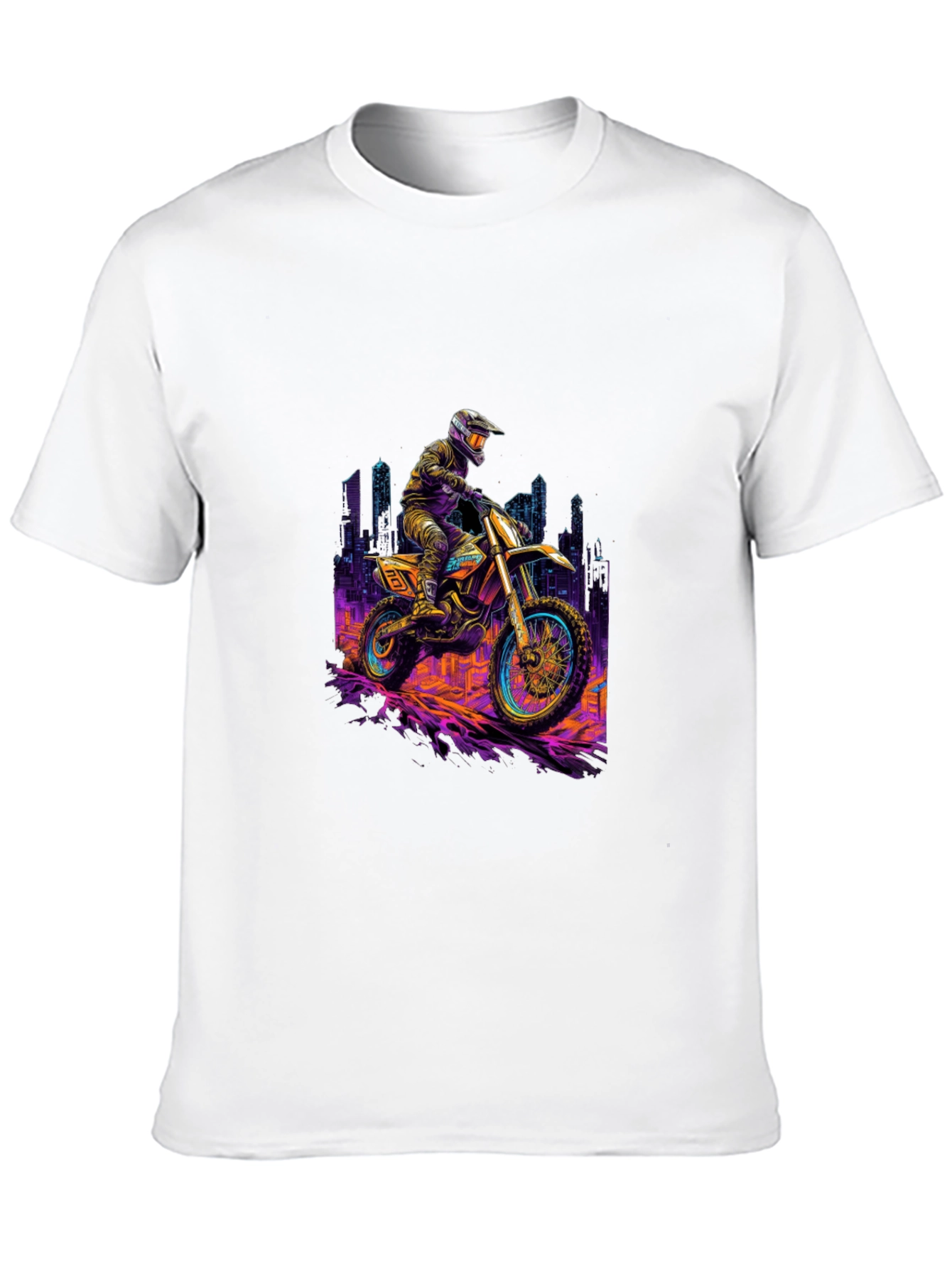 Black Motorcycle Ride T-Shirt - Black Cotton Blend view 10