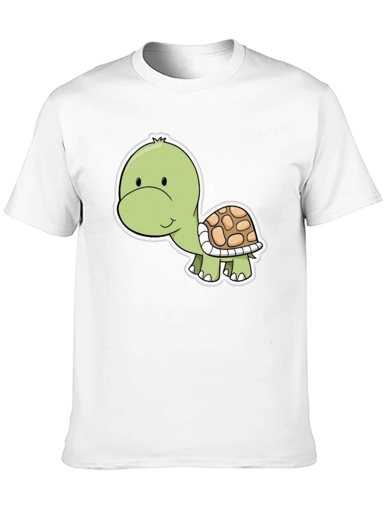 Black Cute Turtle Graphic Tee - Soft Cotton Blend view 10