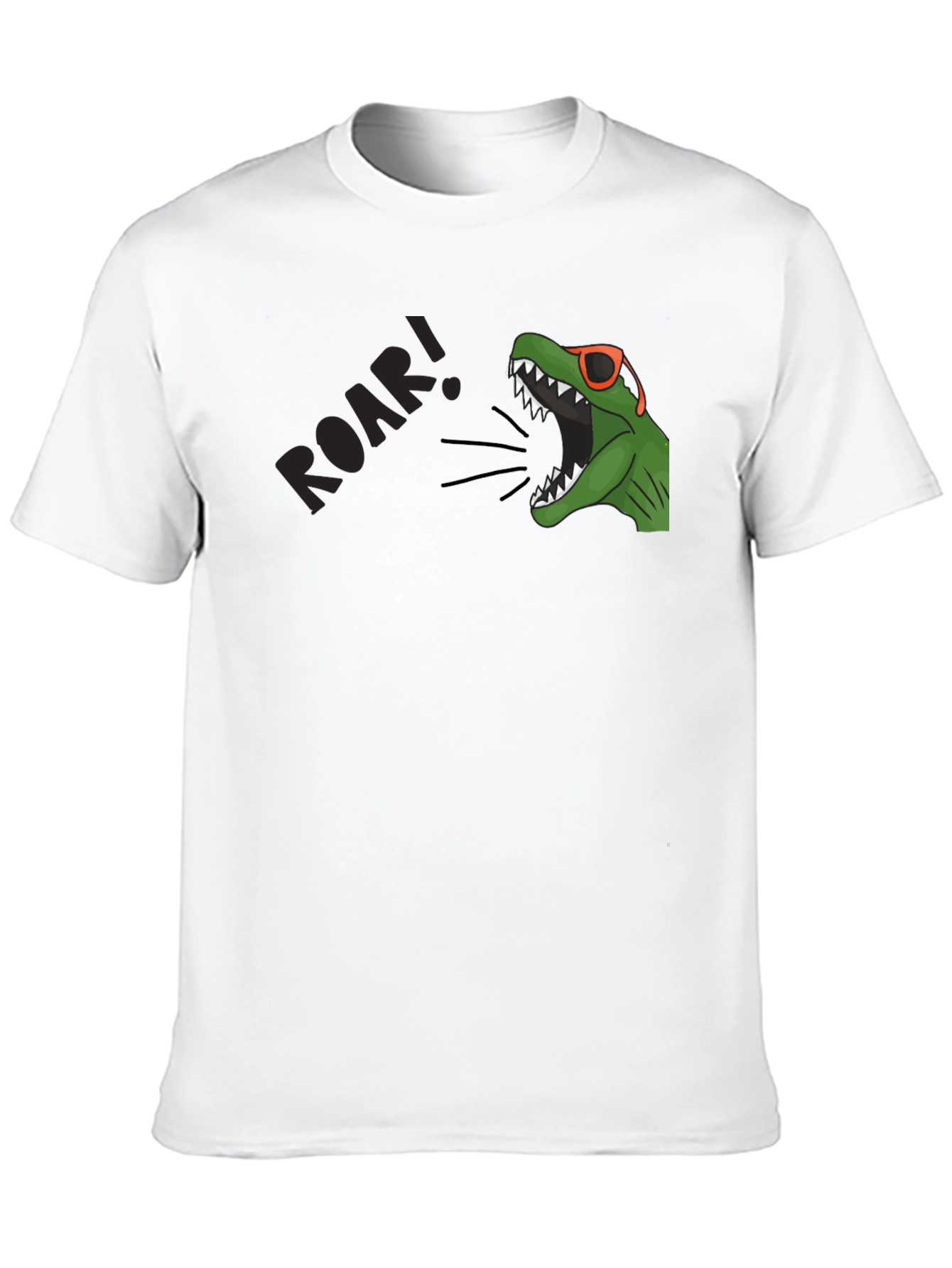 Black Roaring Dino T-Shirt view 10