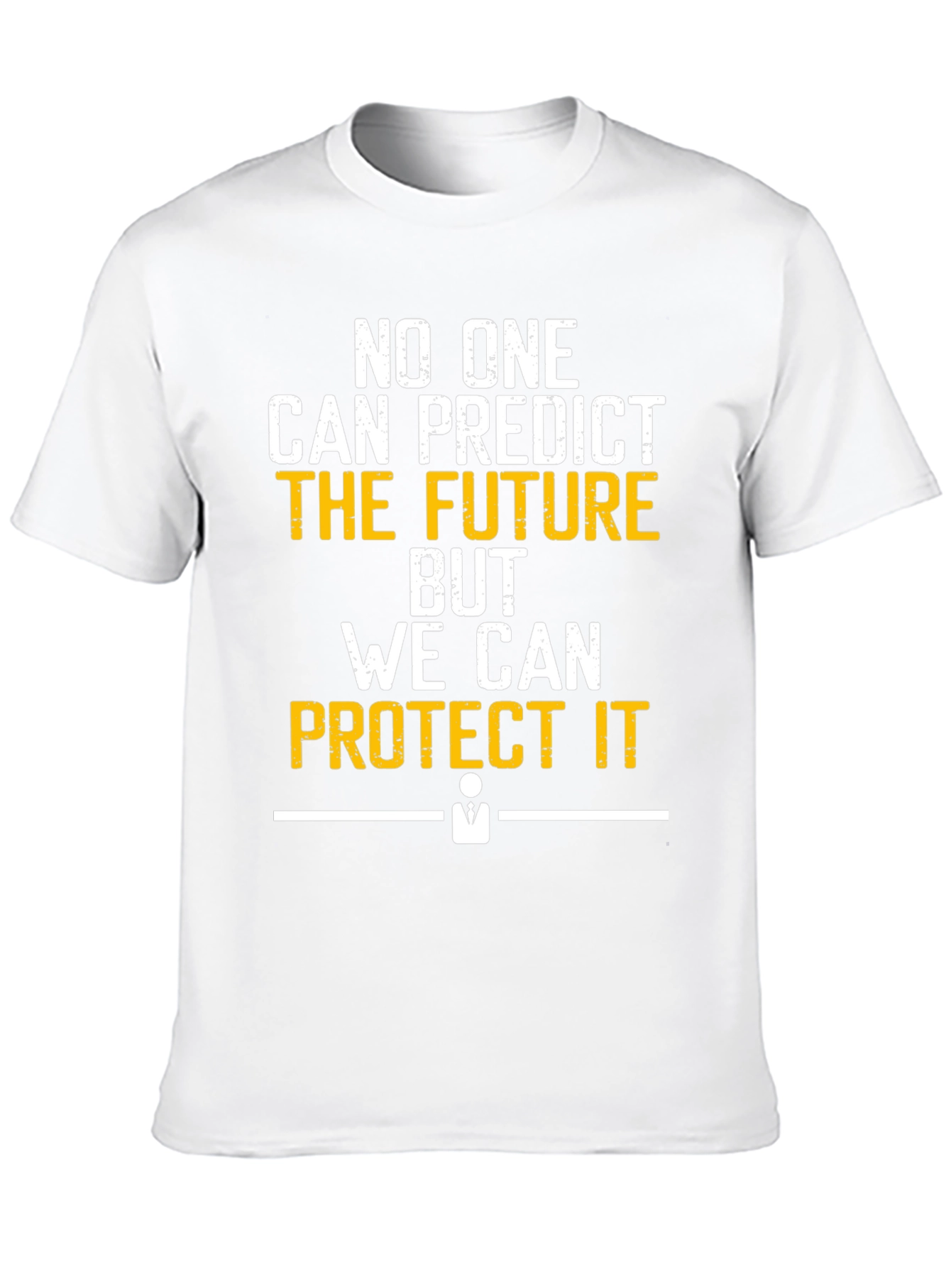 Black No One Can Predict the Future T-Shirt view 10