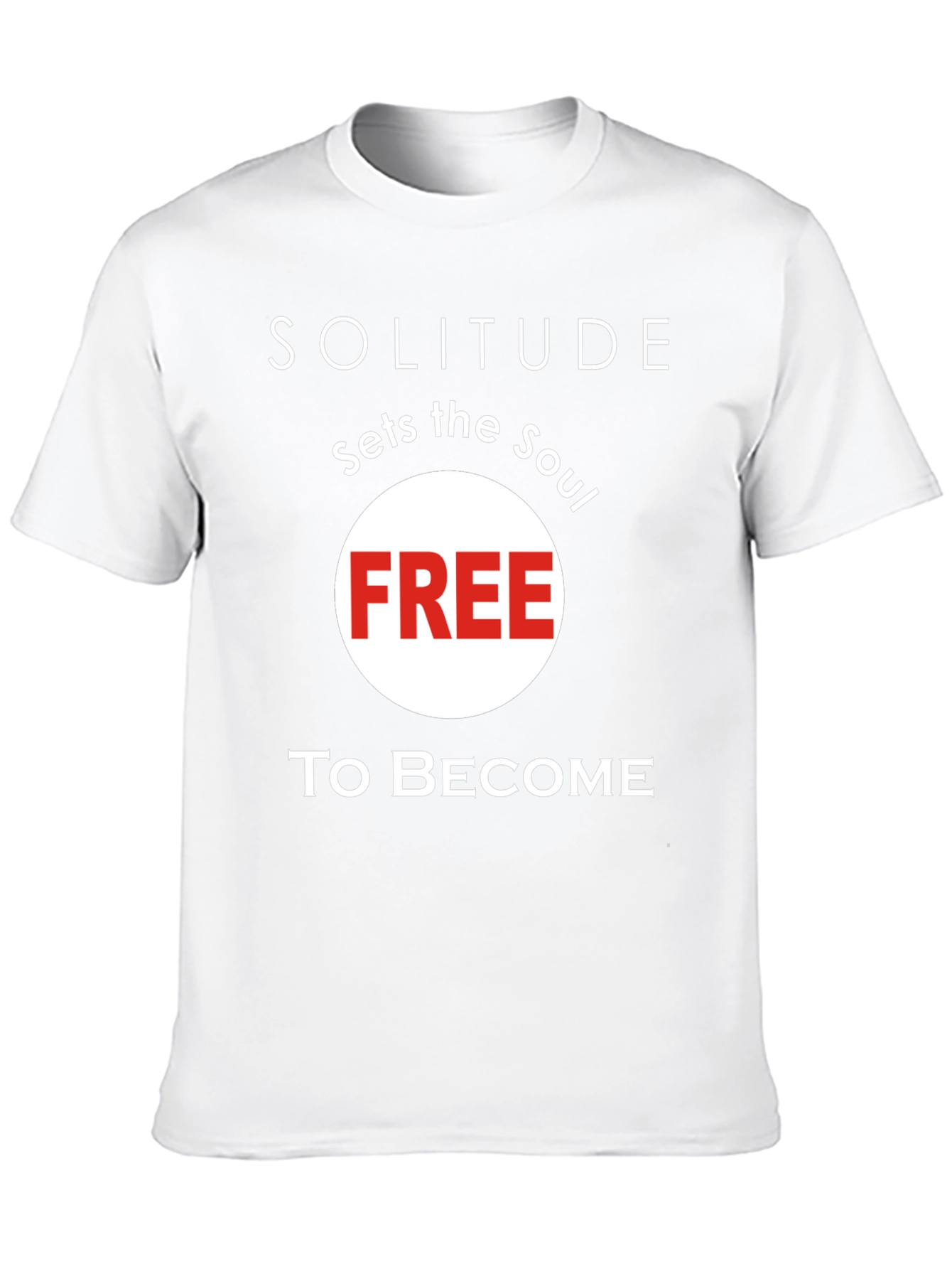 Black Solitude Sets the Soul Free T-Shirt - Stylish Unisex Tee view 10