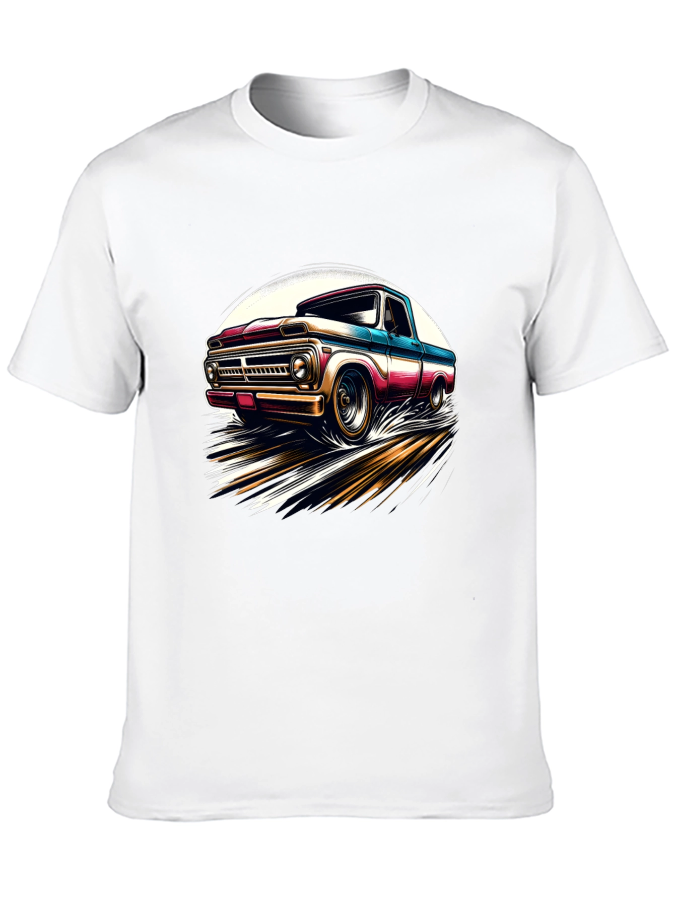 Black Vintage Truck Graphic Tee - Classic Cool Style view 10