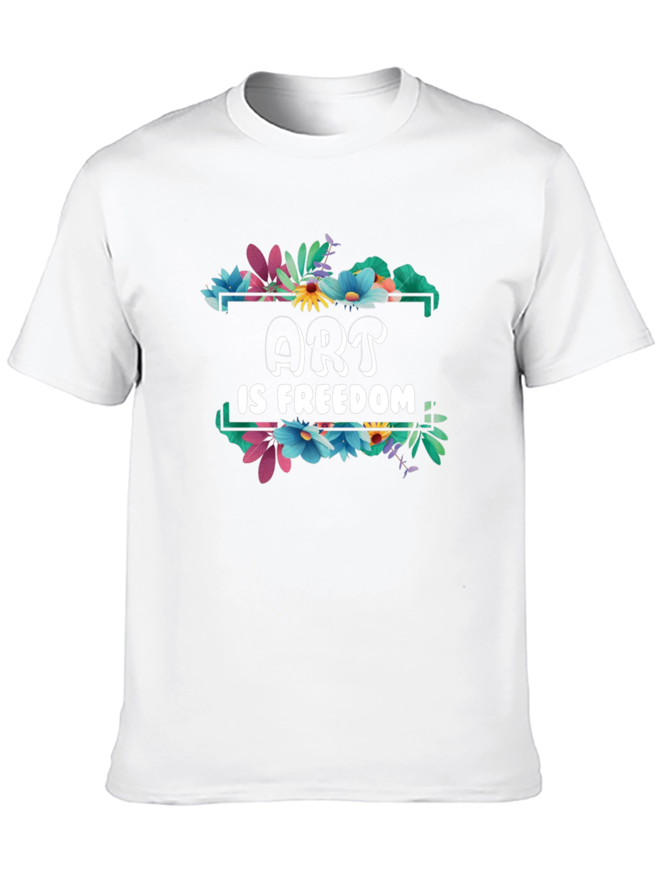 Black Art is Freedom Floral Graphic Tee view 10