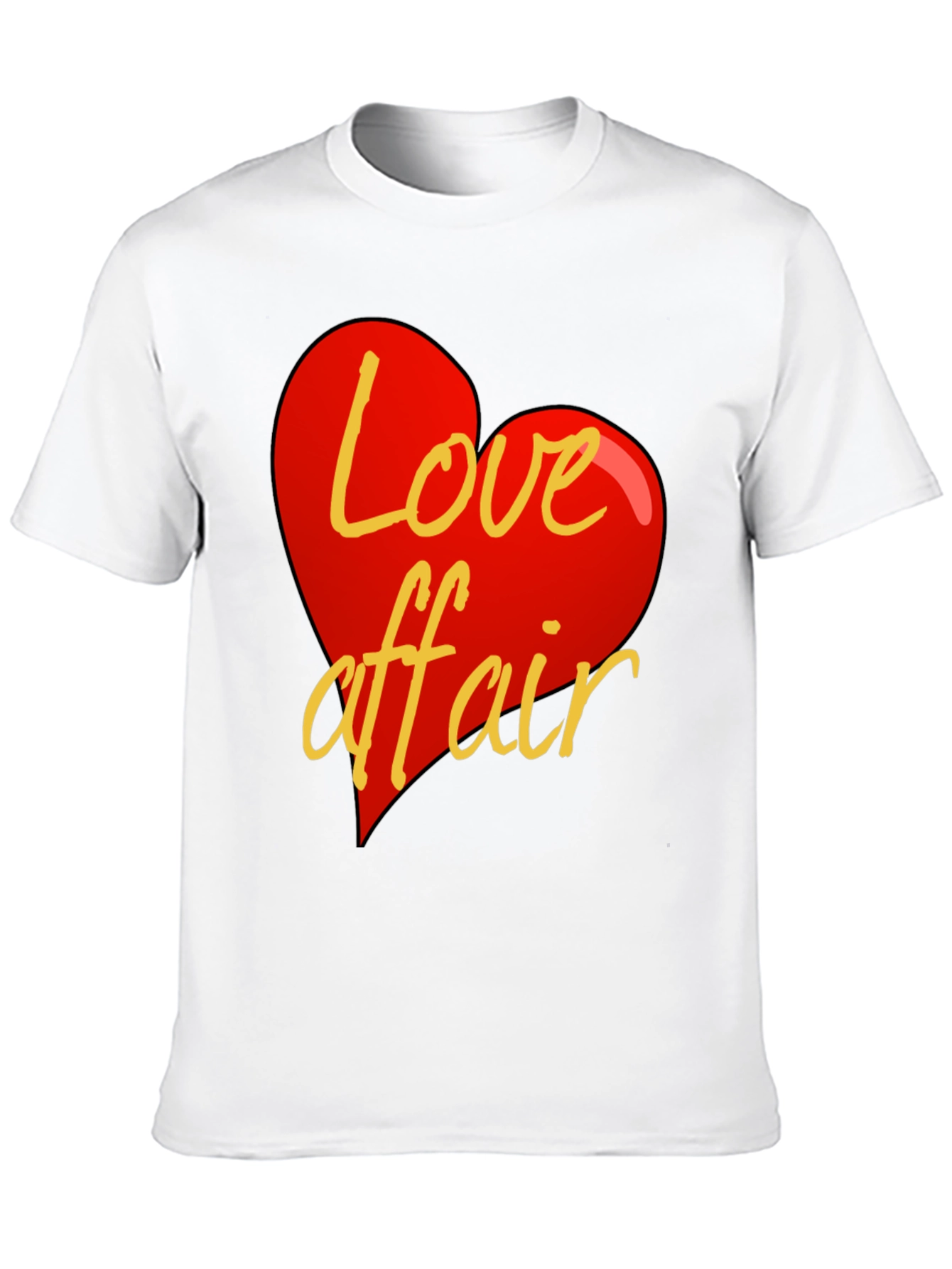 Black Love Affair Graphic Tee - Black Crew Neck T-Shirt view 10