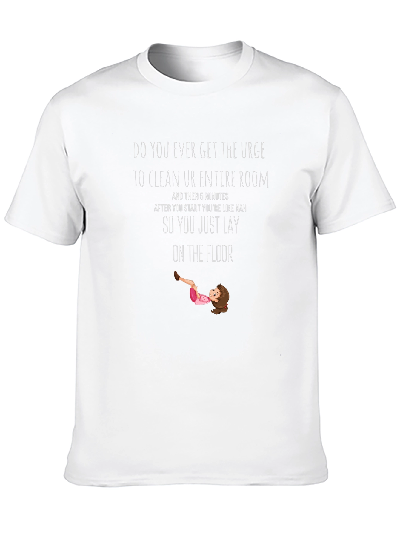 Black Funny Cleaning Urge T-Shirt view 10