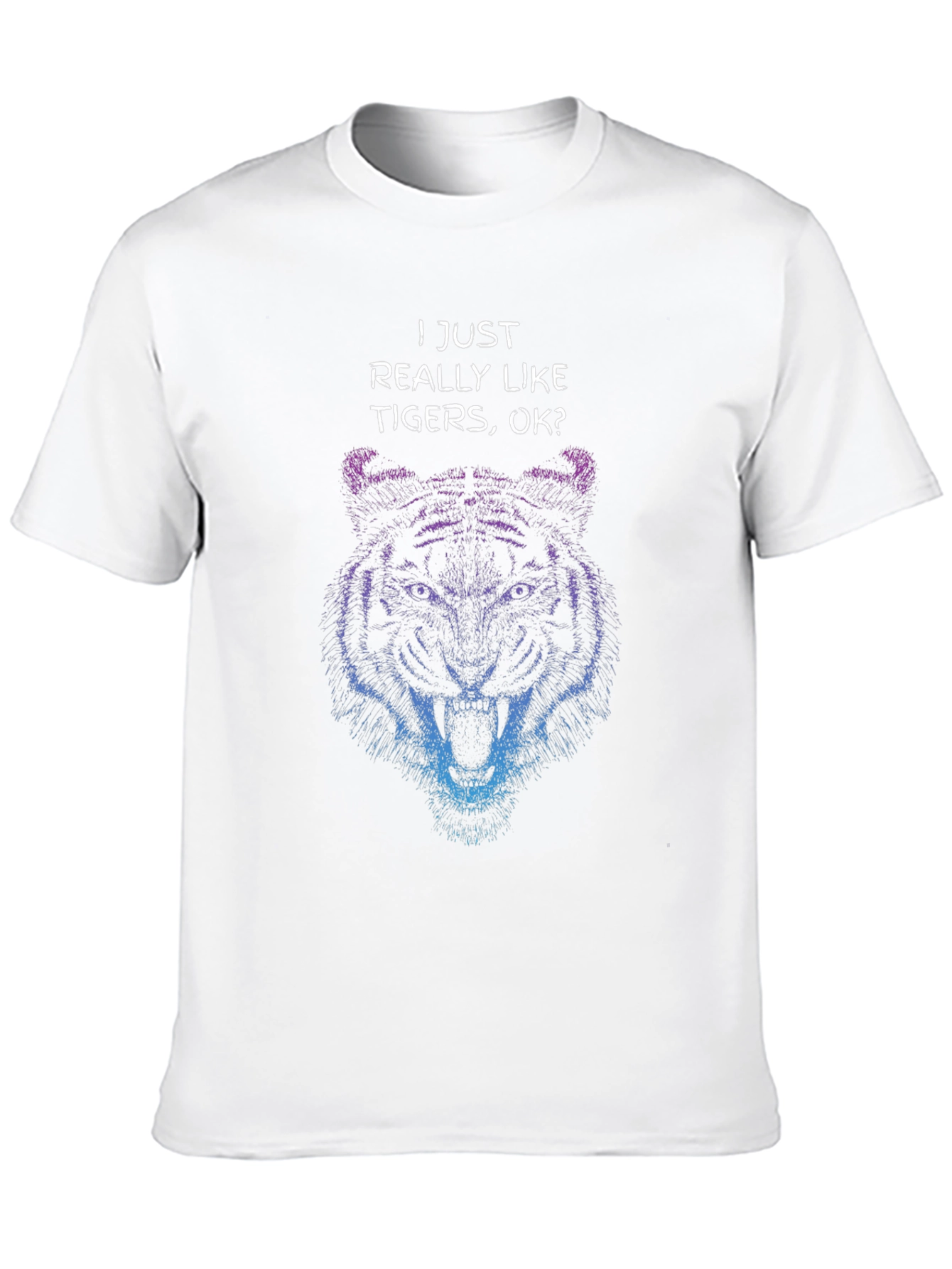 Black Tiger Graphic T-Shirt - "I Just Really Like Tigers" view 10