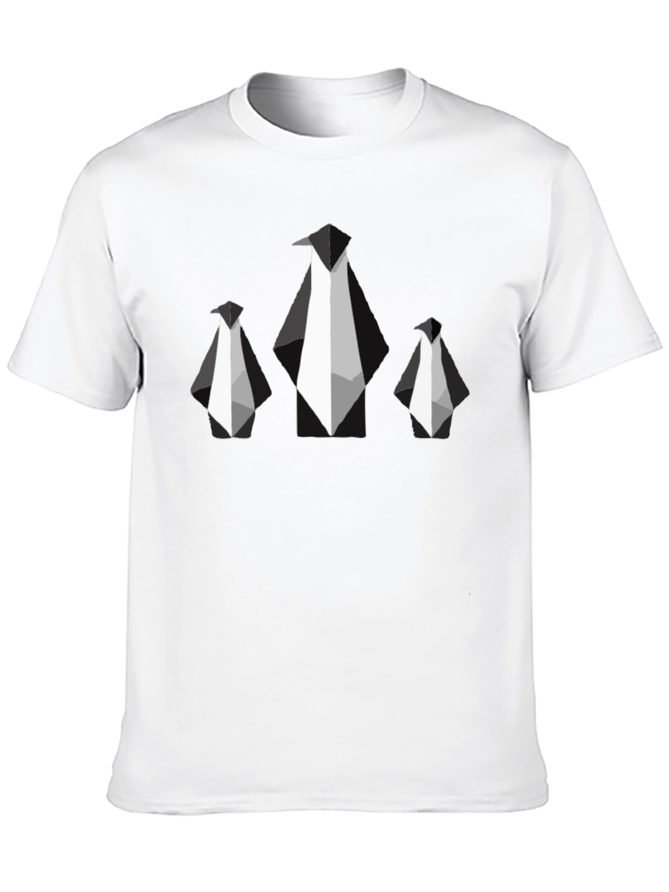 Black Geometric Tuxedo T-Shirt - Modern Formal Wear view 10