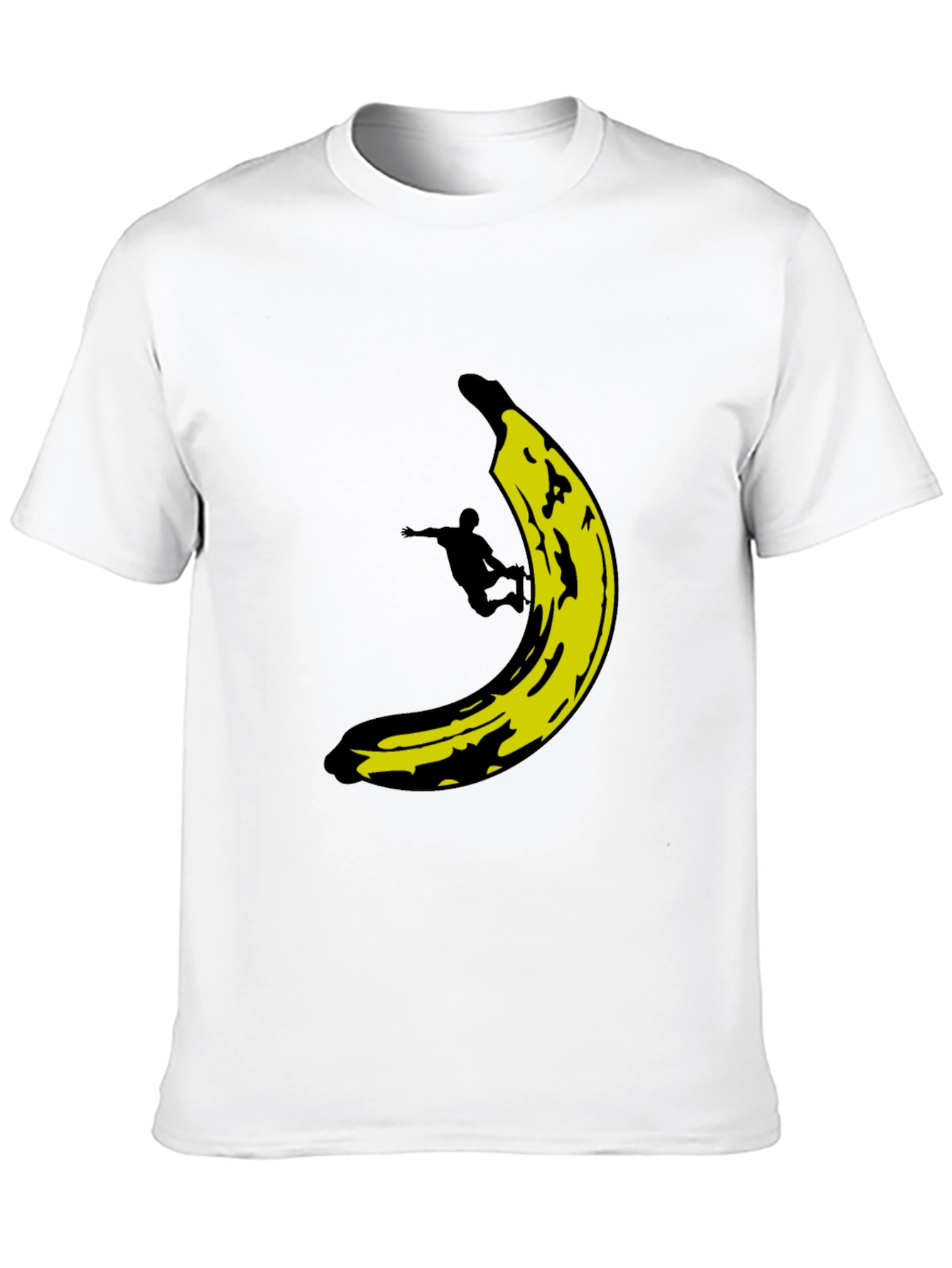 Black Banana Skater Graphic Tee - Black Cotton T-Shirt view 10