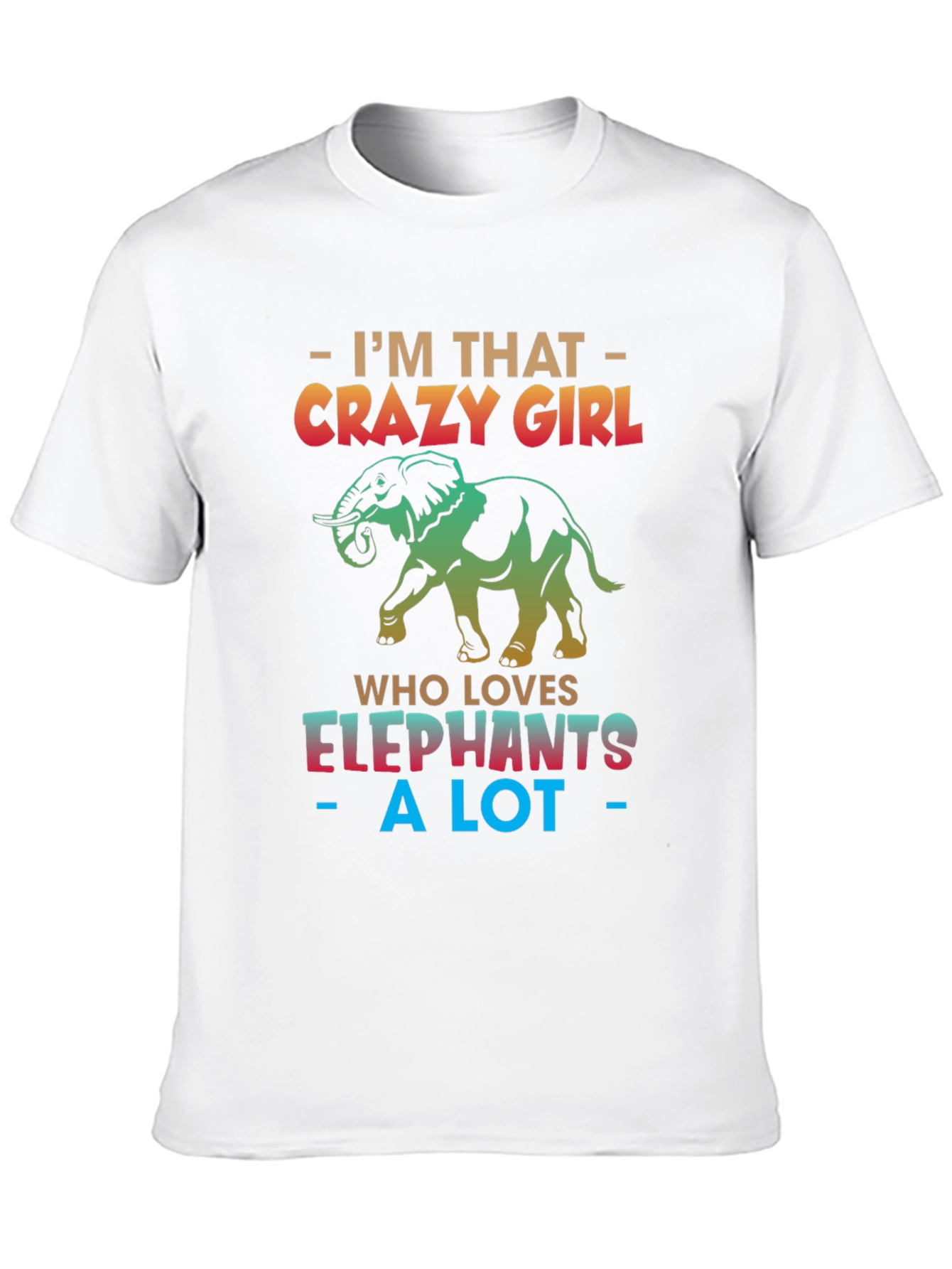 Black Crazy Elephant Girl T-Shirt view 10