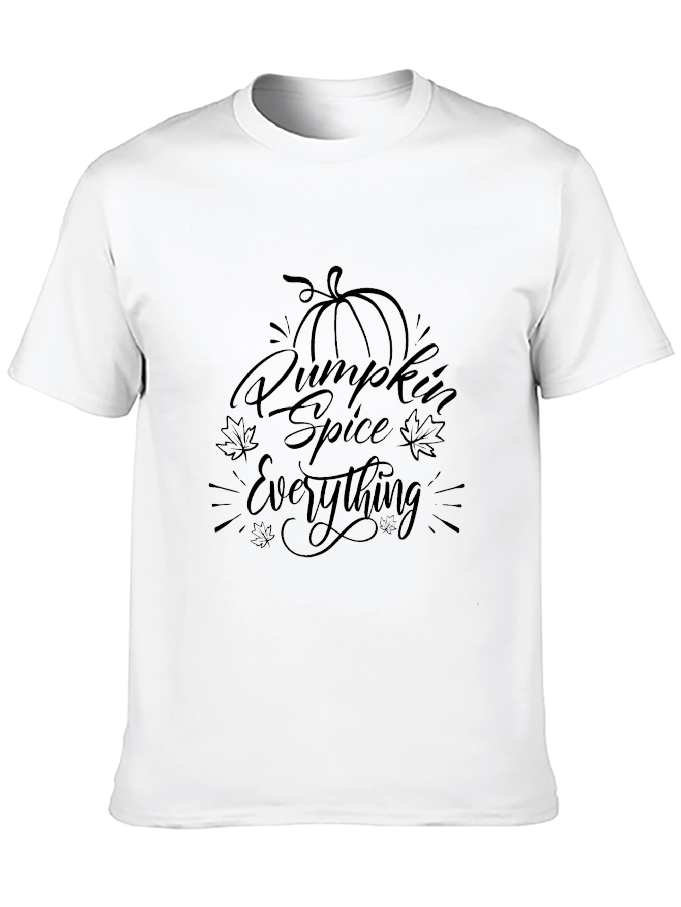 Black Pumpkin Spice Everything Black T-Shirt view 10