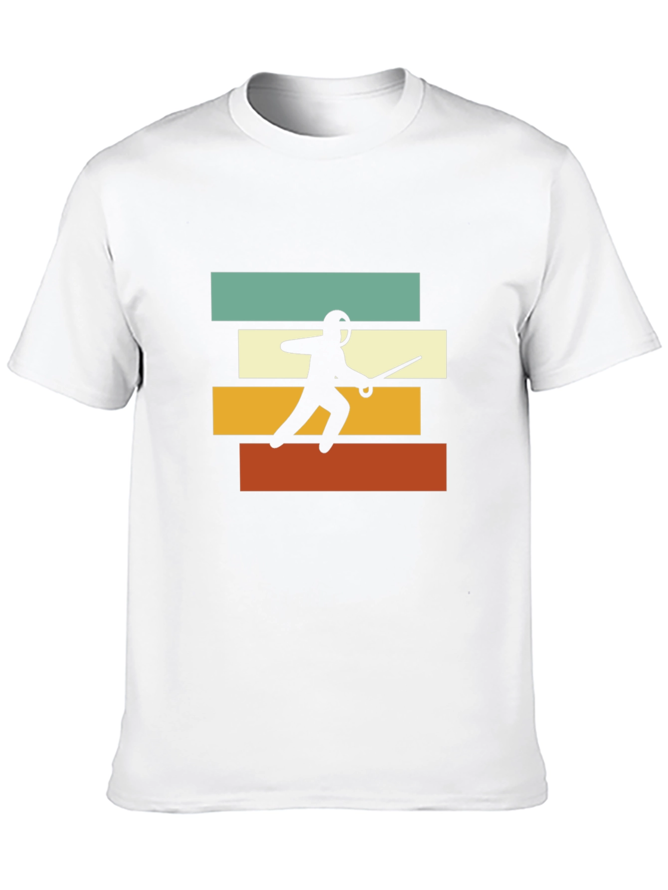 Black Fencing Retro T-Shirt - Black view 10