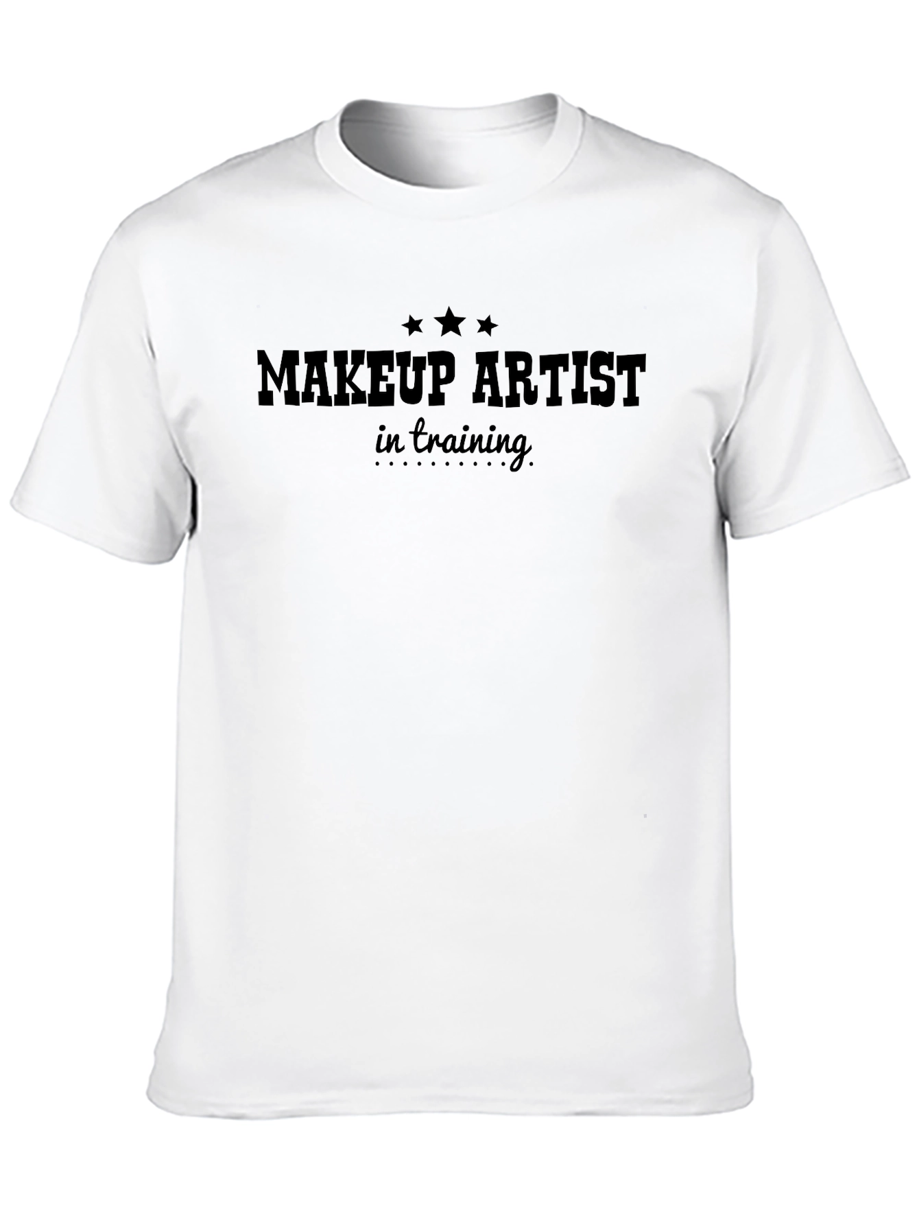 Black Makeup Artist in Training Graphic T-Shirt view 10
