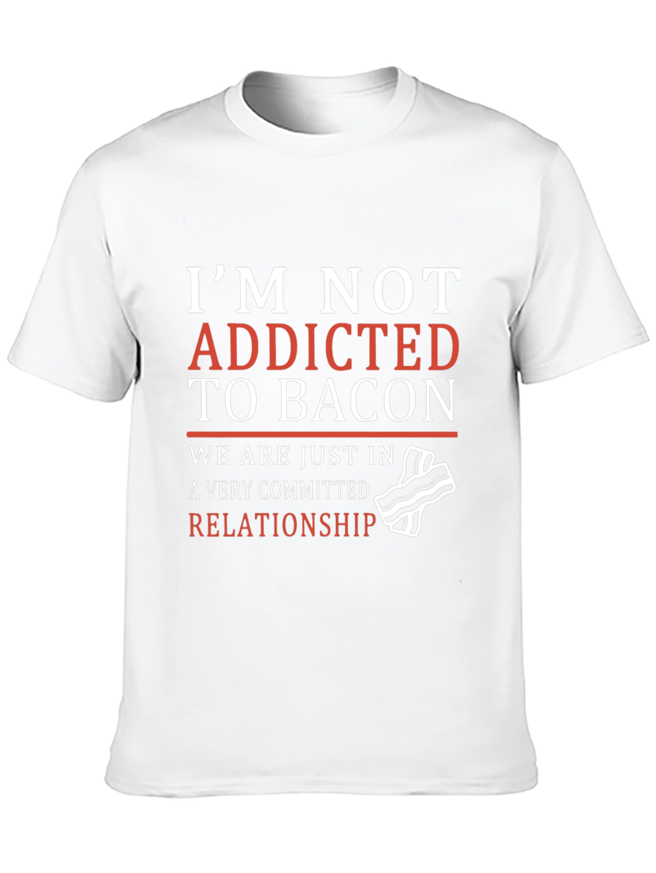 Black Funny Bacon Relationship T-Shirt view 10