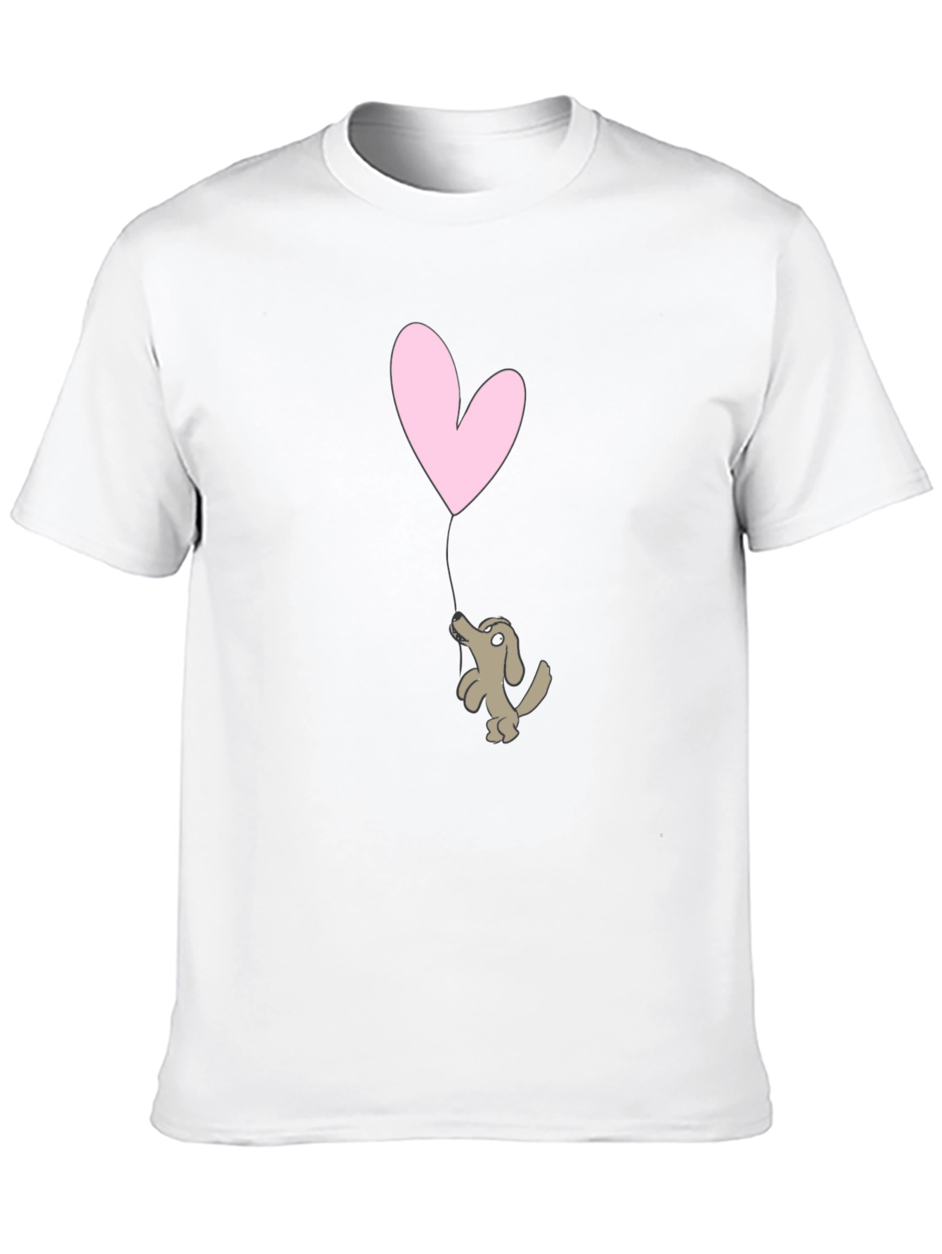 Black Puppy Love Graphic Tee - Black Cotton T-Shirt view 10