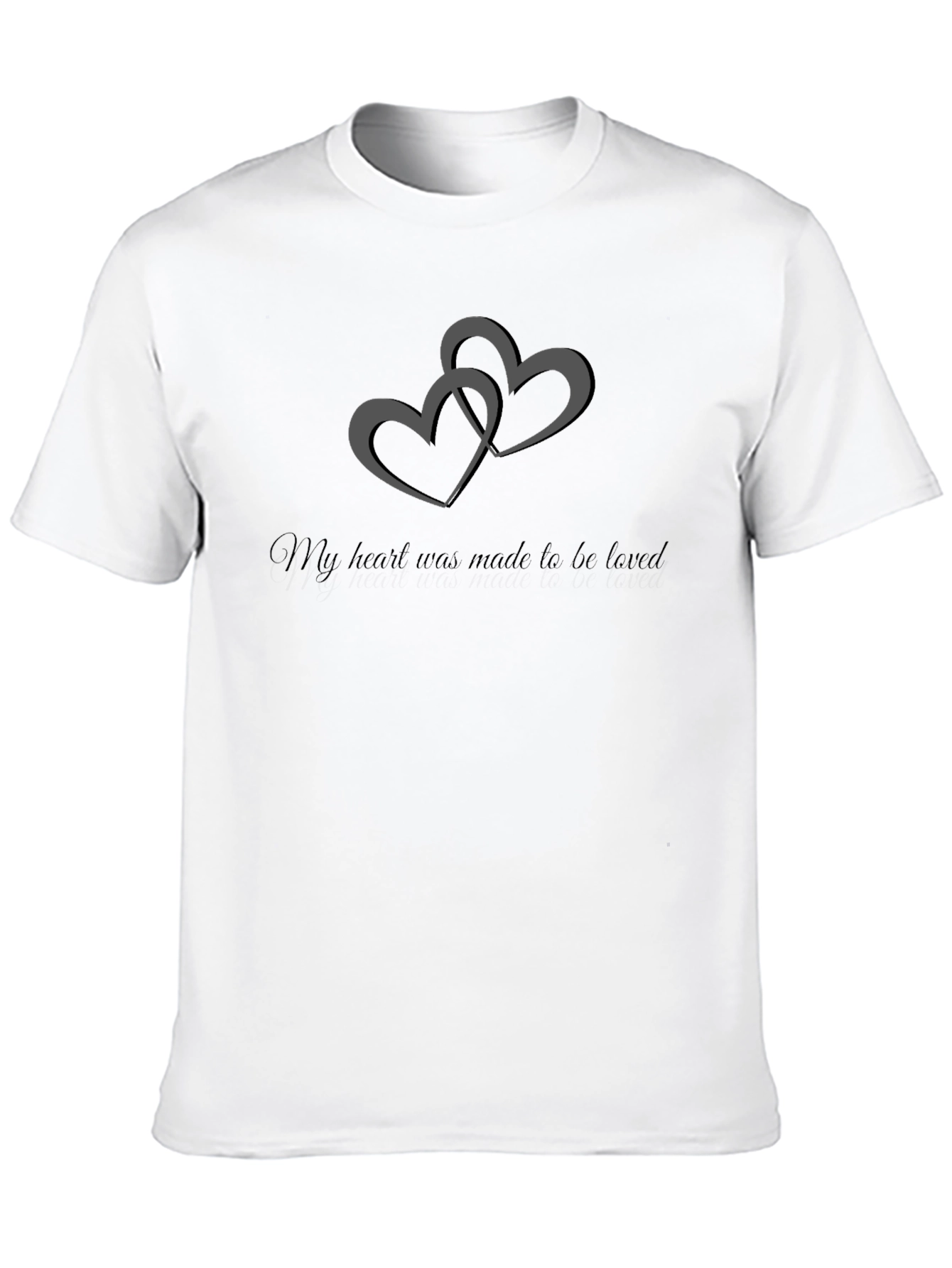 Black Heart Made to be Loved Black T-Shirt view 10