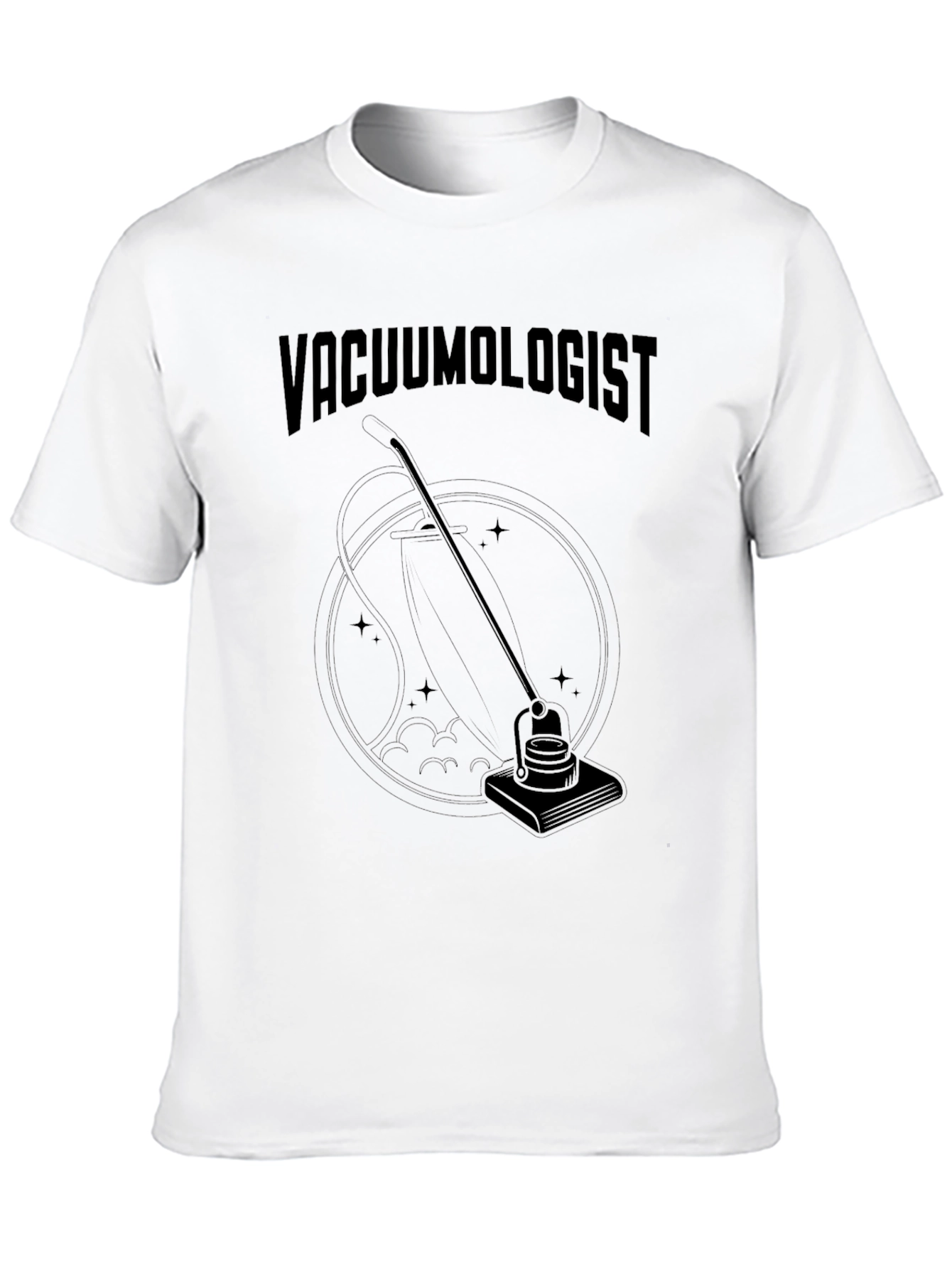 Black Vacuumologist T-Shirt - A Clean Design view 10
