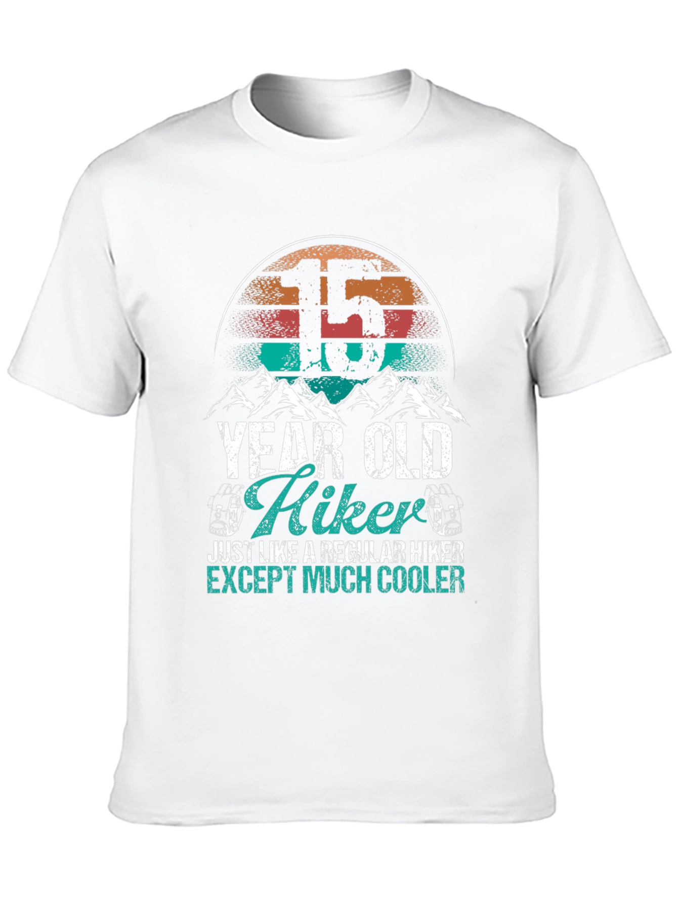 15 Year Old Hiker Tee: Cool Outdoor Adventure Shirt - 10