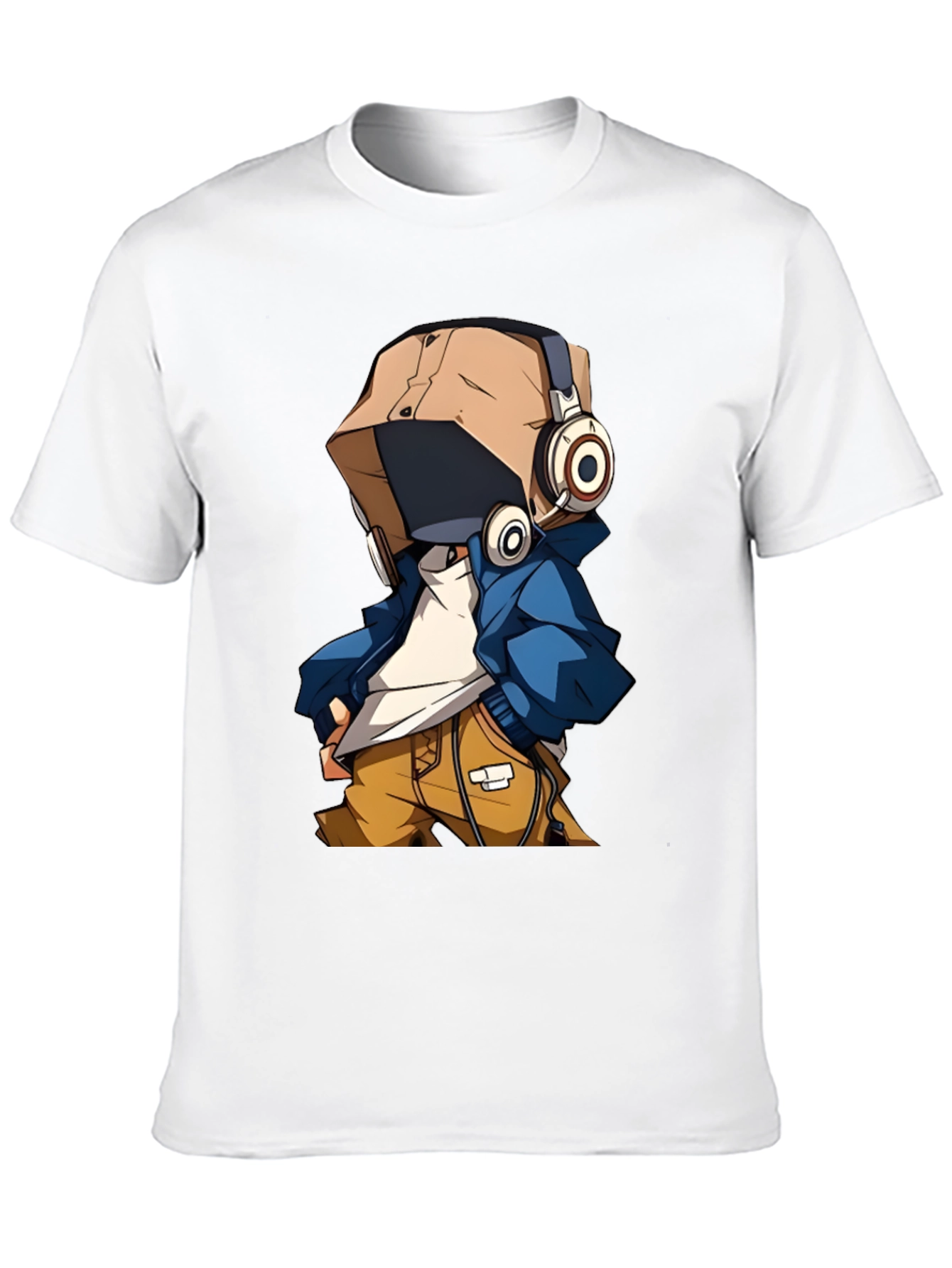 Black Cool Cartoon Character T-Shirt view 10