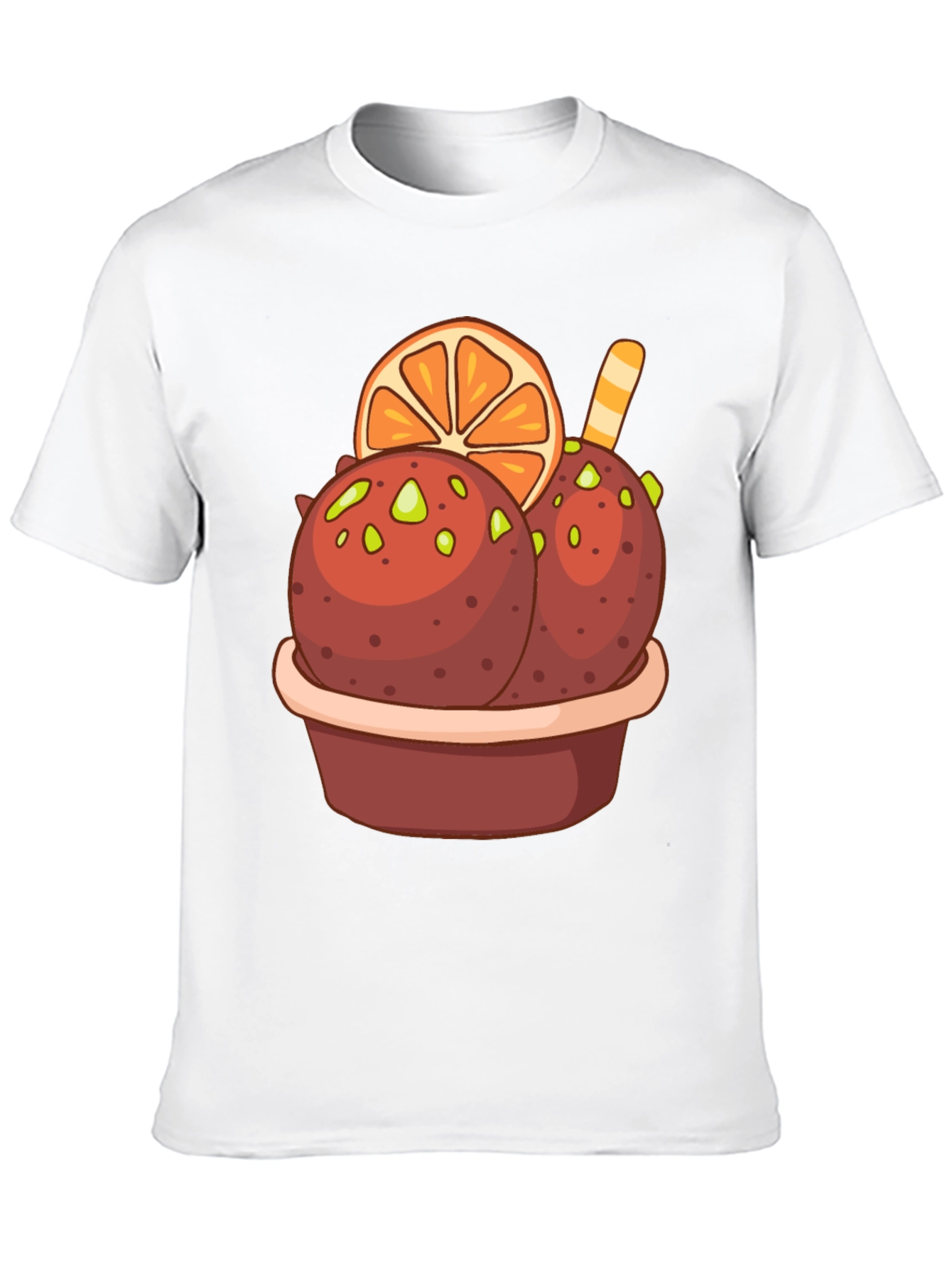 Black Ice Cream Dessert Graphic Tee view 10