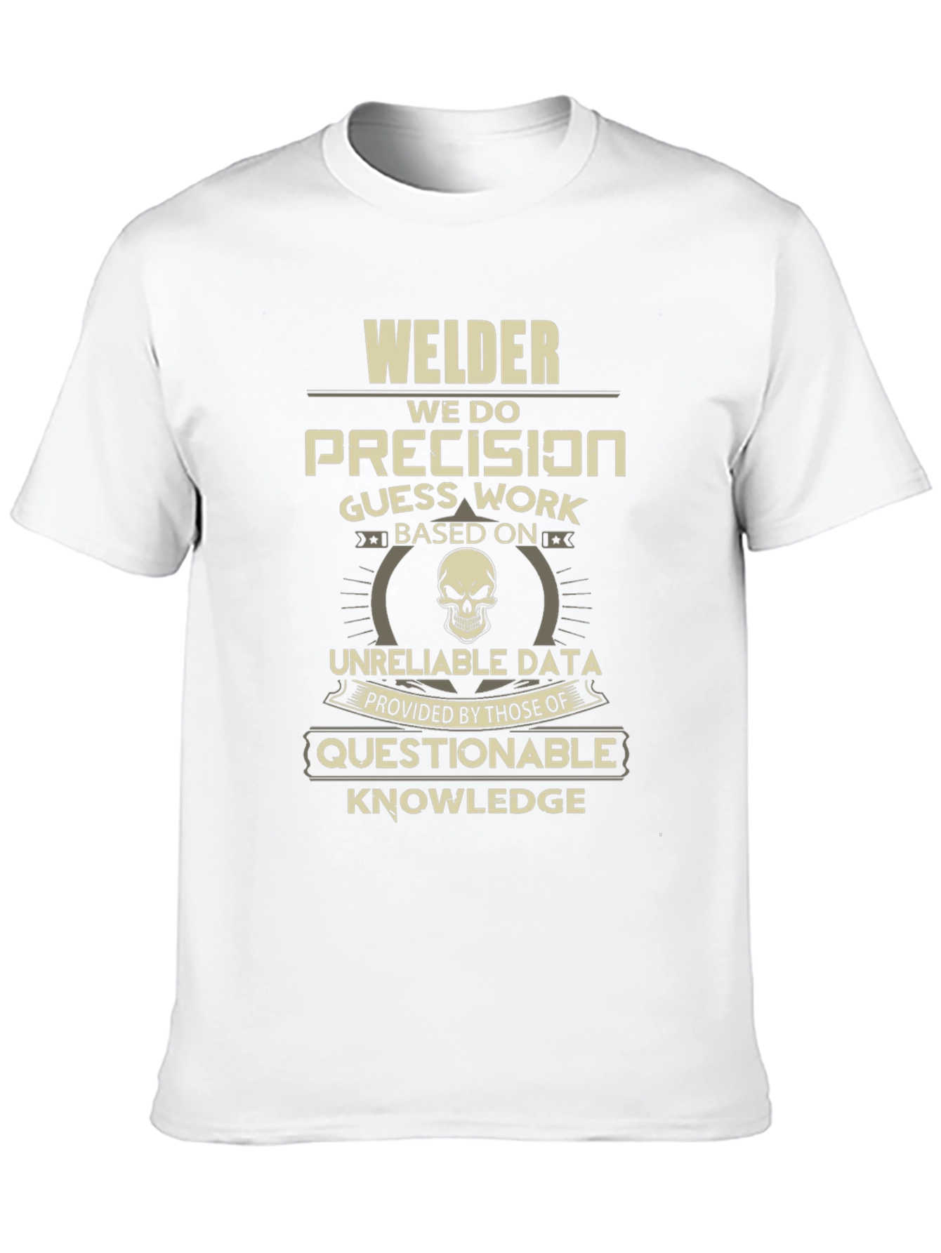 Black Welder Precision T-Shirt - Funny Welder Tee view 10