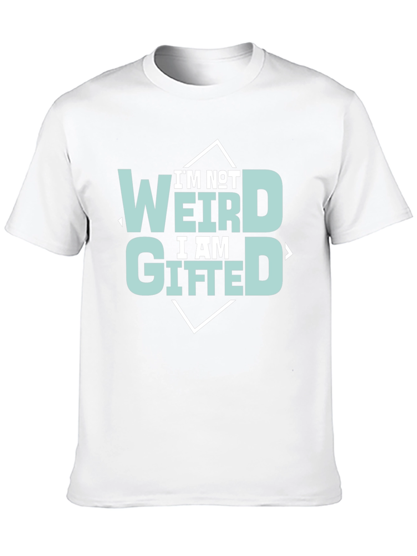 Black I'm Not Weird, I'm Gifted Tee view 10