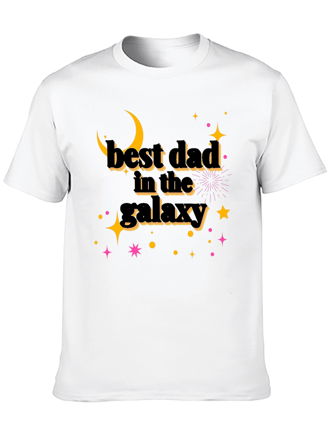 Black Best Dad in the Galaxy Black T-Shirt - Father's Day Gift view 10