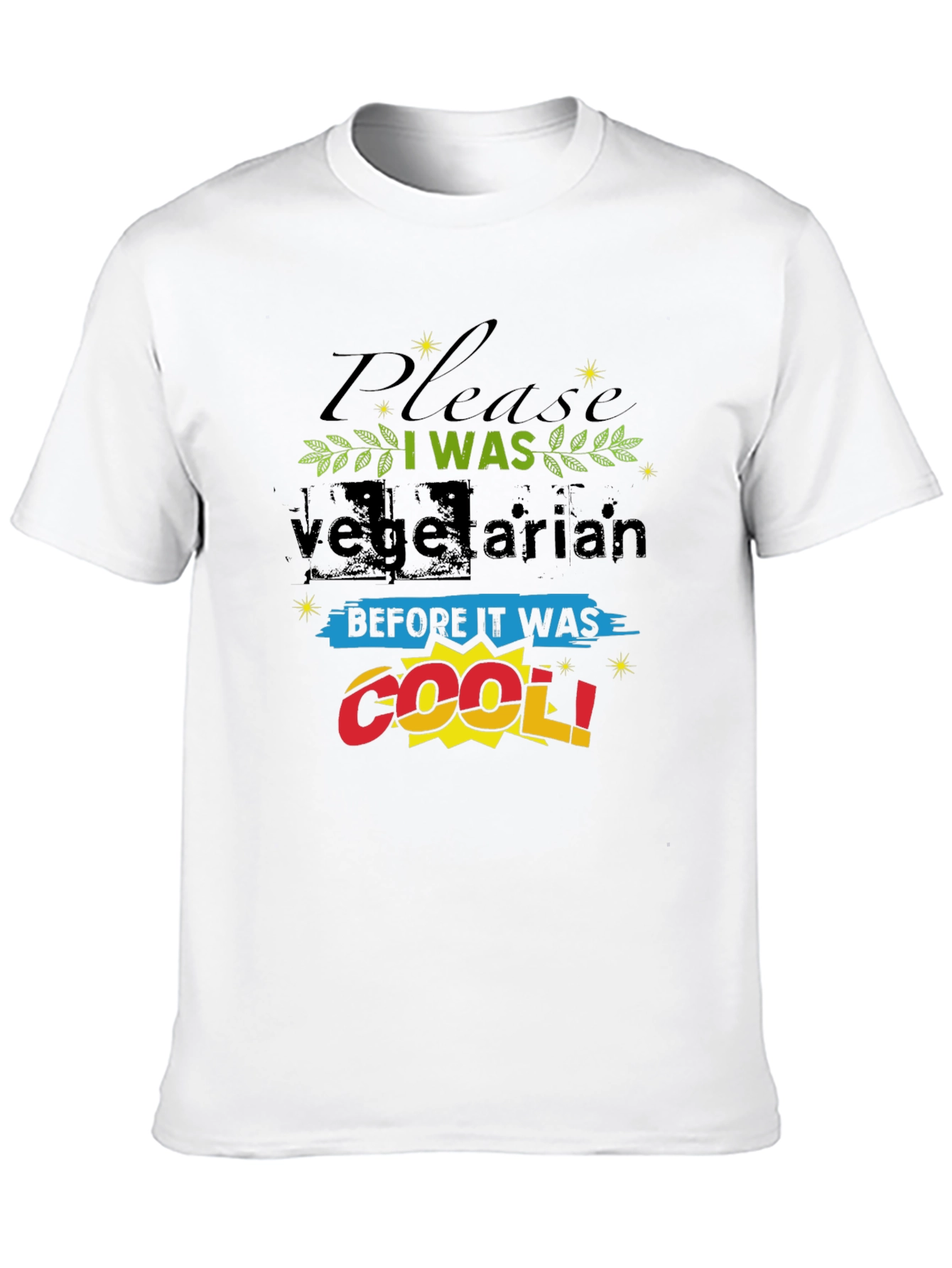Black Vegetarian Before It Was Cool Graphic Tee view 10