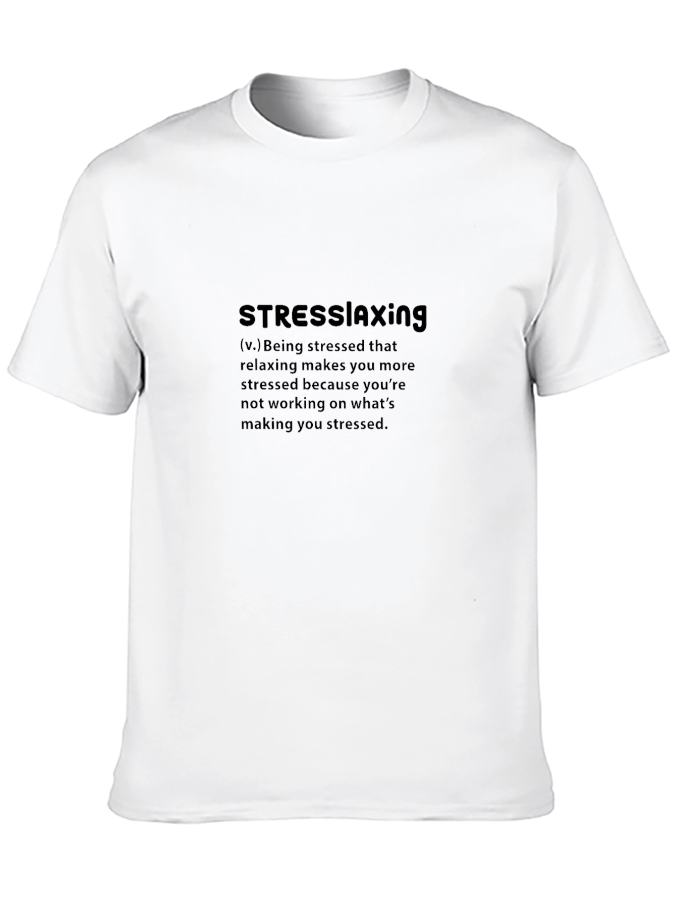 Black Stressrelaxing Definition Black T-Shirt view 10