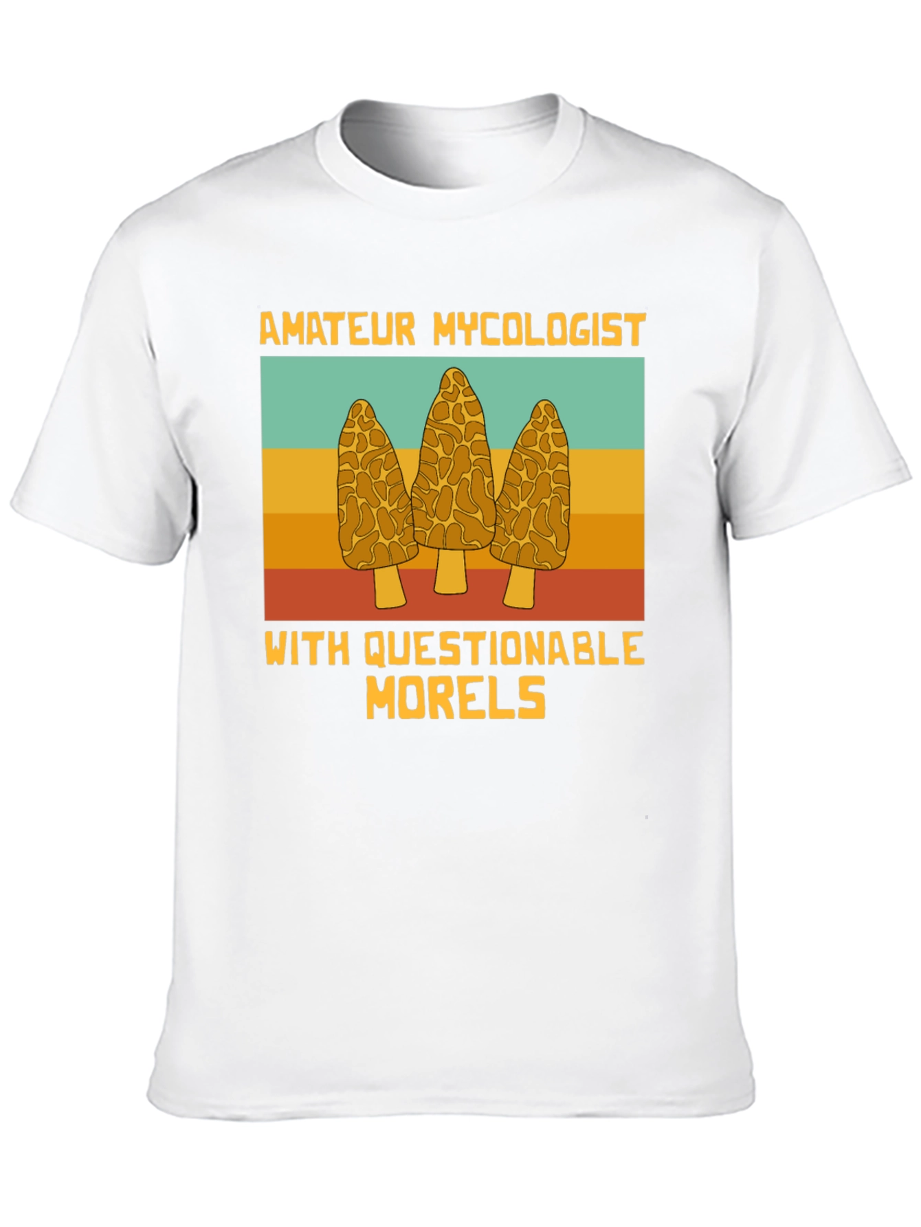 Black Amateur Mycologist Morels T-Shirt view 10