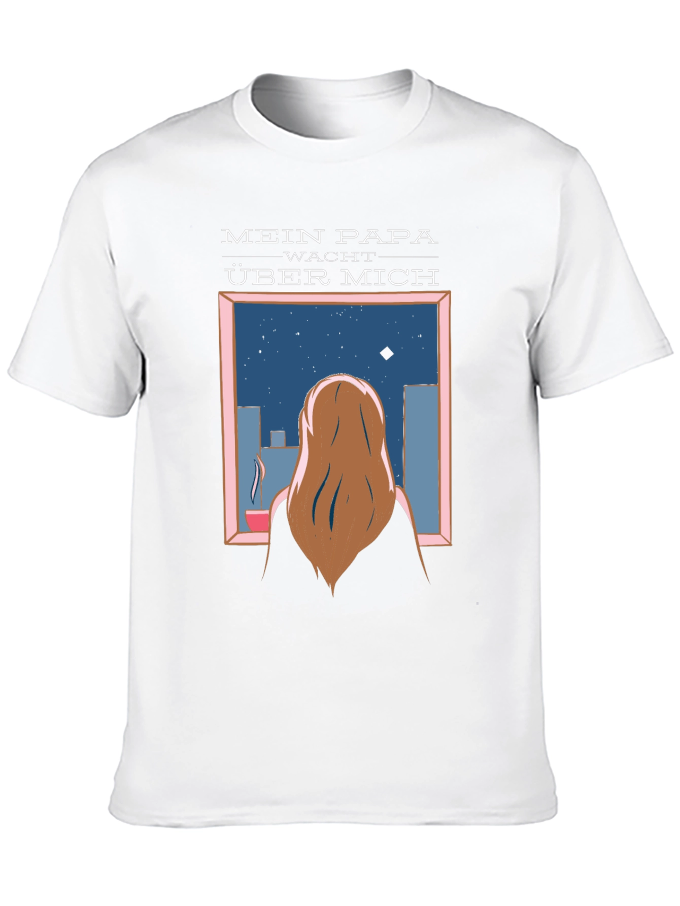 Black Mein Papa Wacht Über Mich T-Shirt view 10