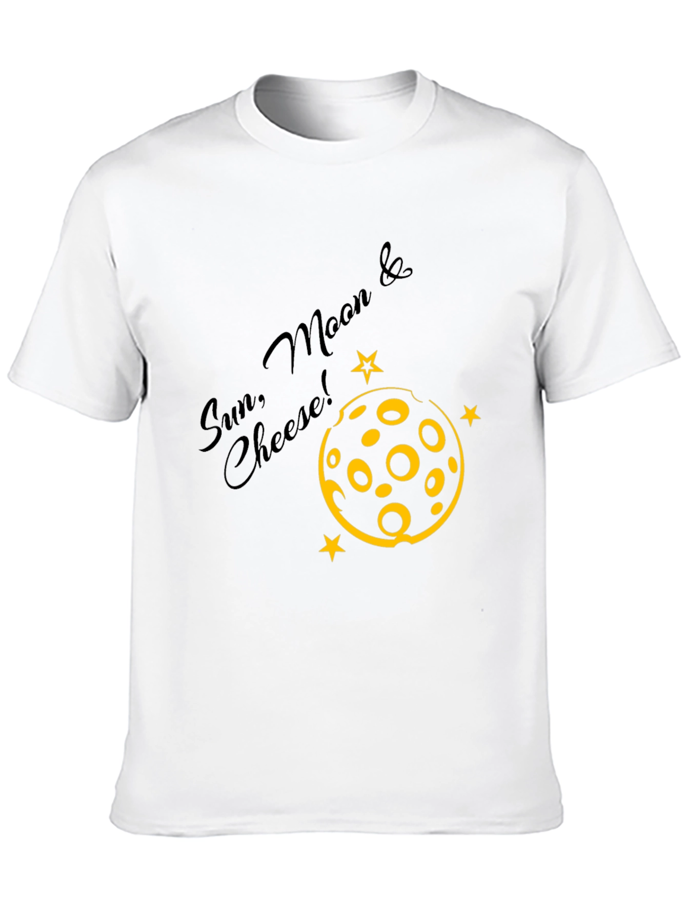 Black Sun, Moon & Cheese Black Graphic Tee view 10