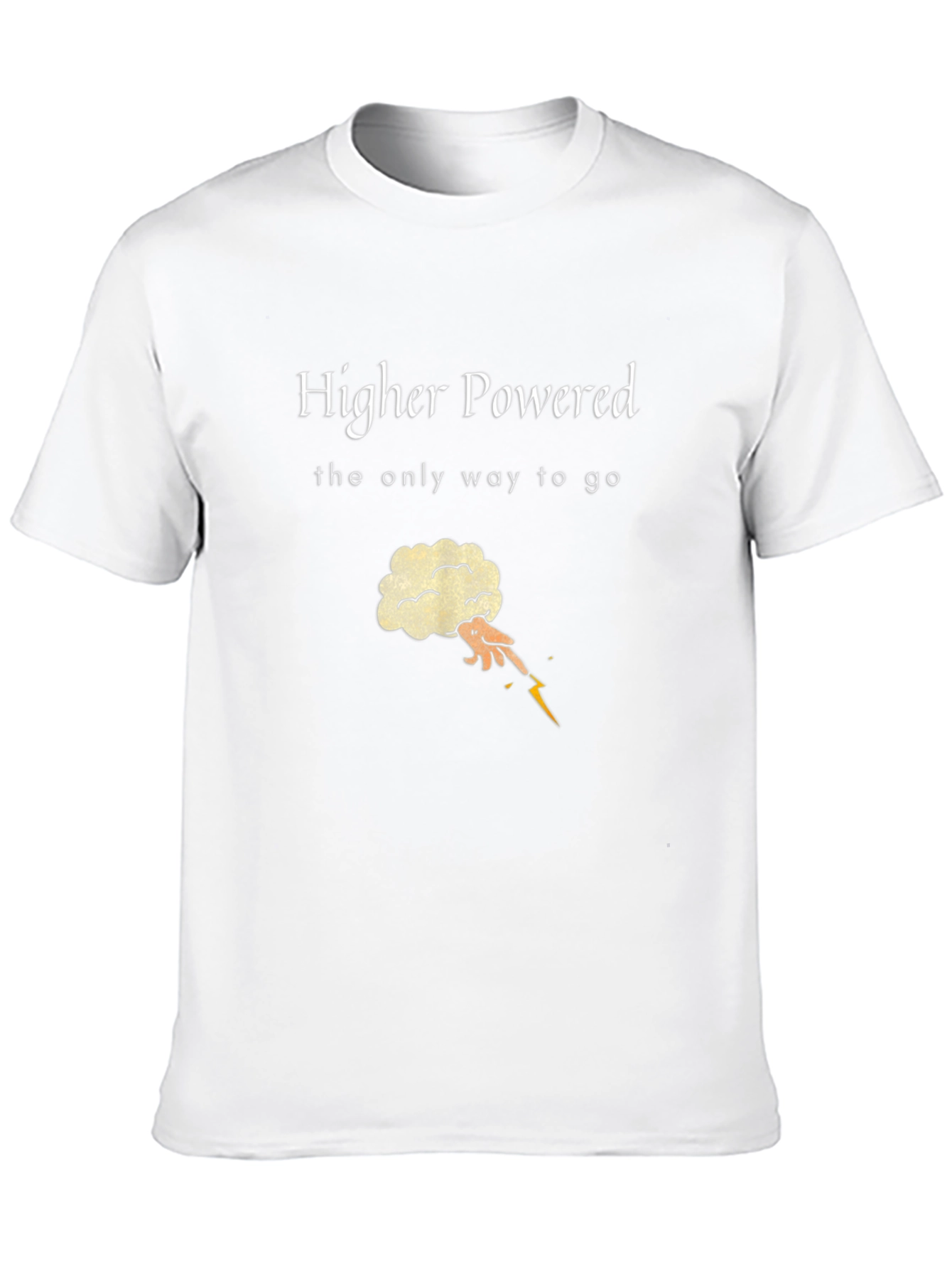 Black Higher Powered Graphic Tee - Stylish Black T-Shirt view 10